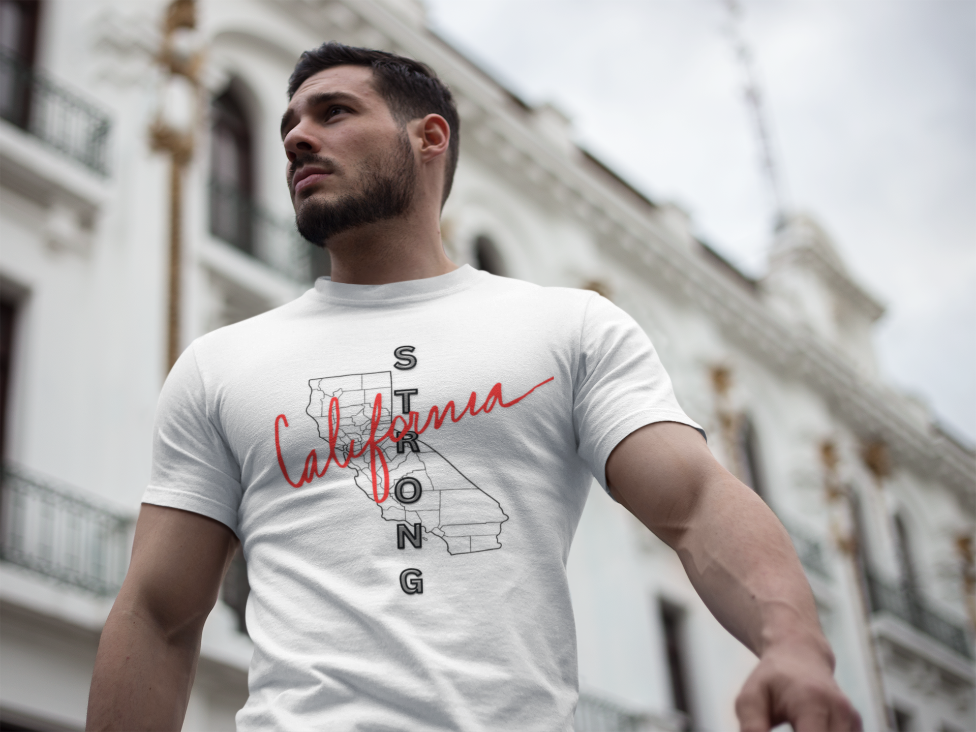 California is Strong, Standing up for California, California T-Shirt for Resilience, Californians are United and Resilient, We will Rebuild our Cities product thumbnail image