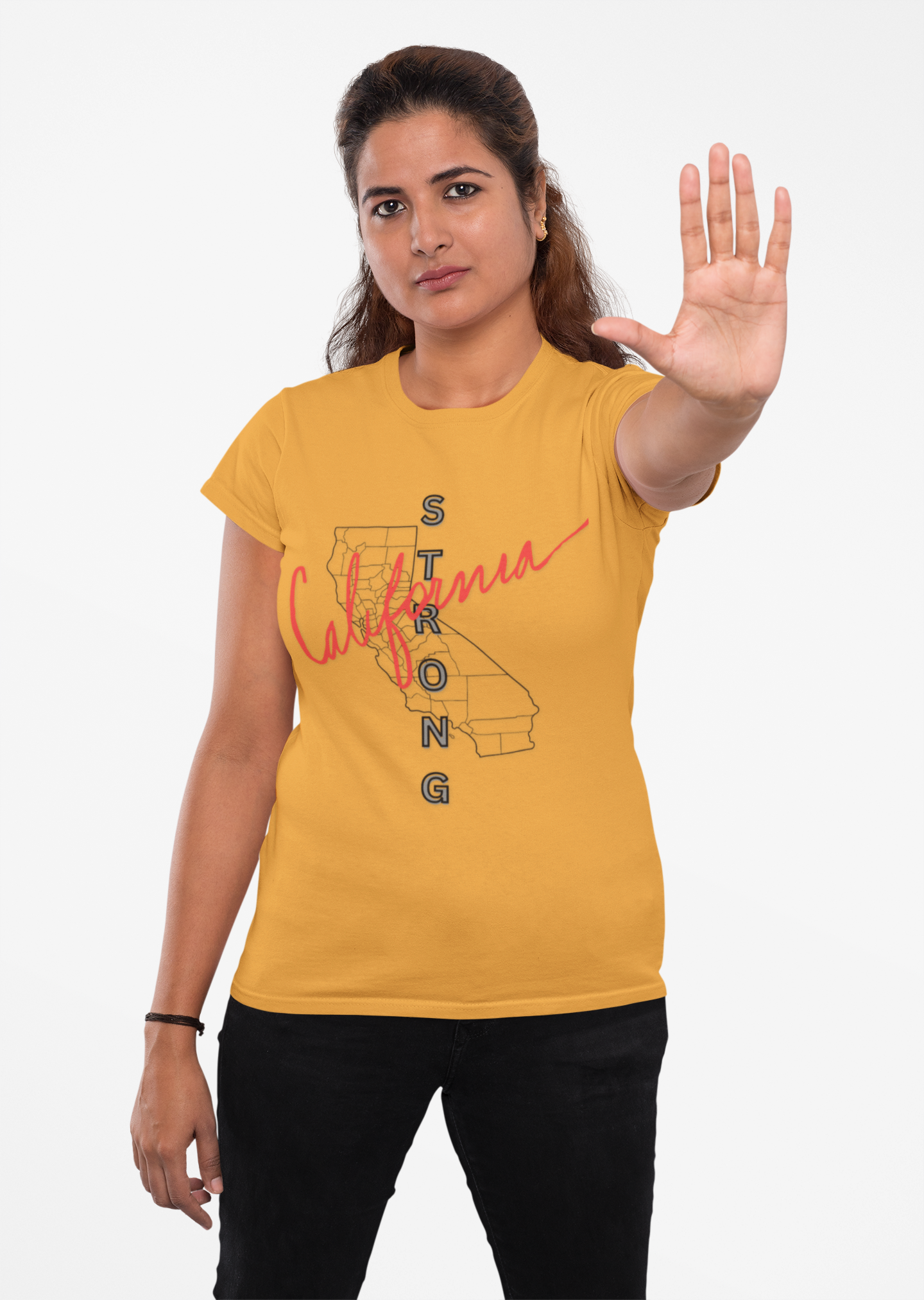 California is Strong, Standing up for California, California T-Shirt for Resilience, Californians are United and Resilient, We will Rebuild our Cities product thumbnail image