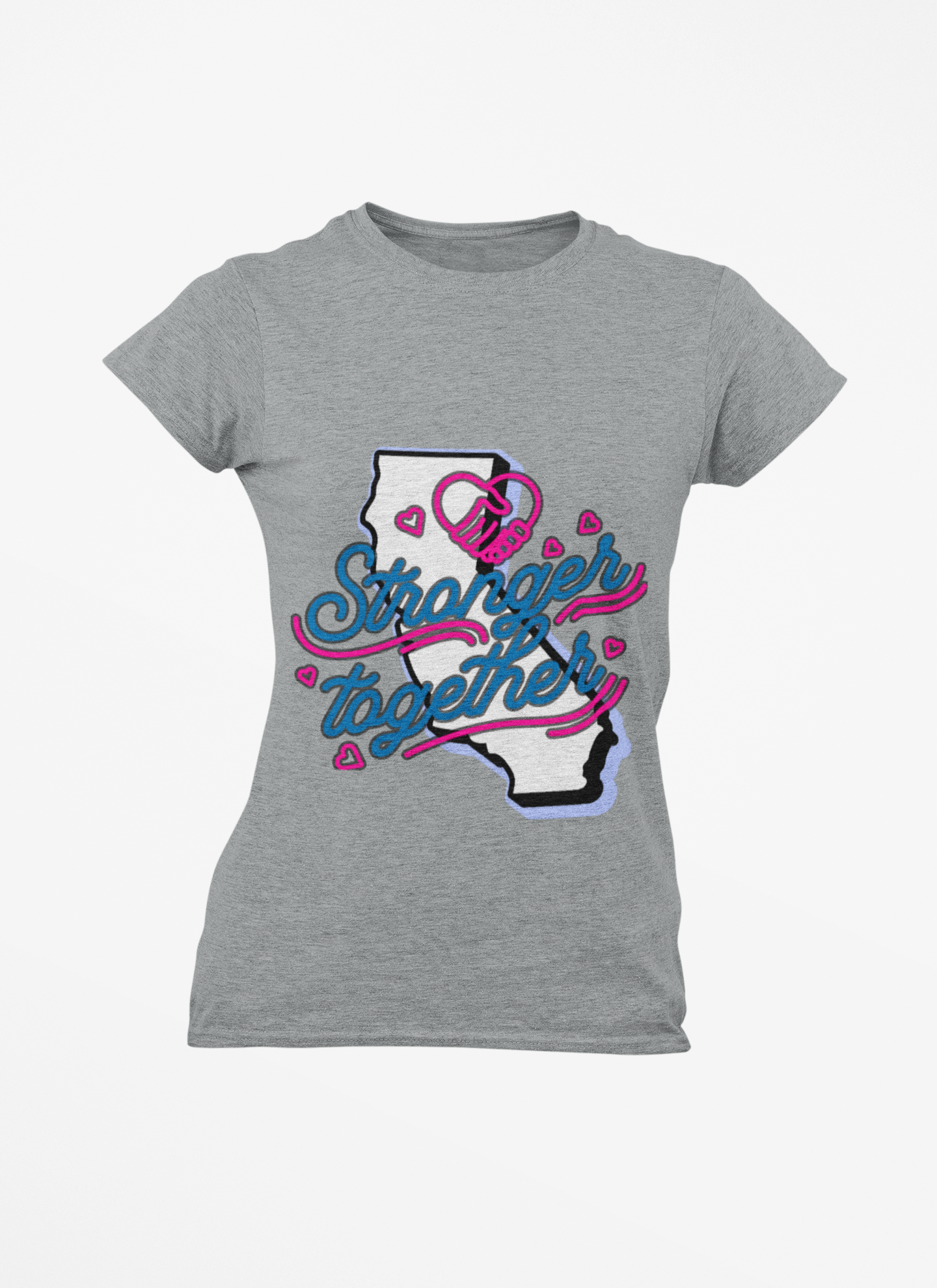 California Stronger Together T-shirt, Standing up for California, California T-Shirt for Resilience, Californians are United and Resilient, We will Rebuild our Cities product thumbnail image