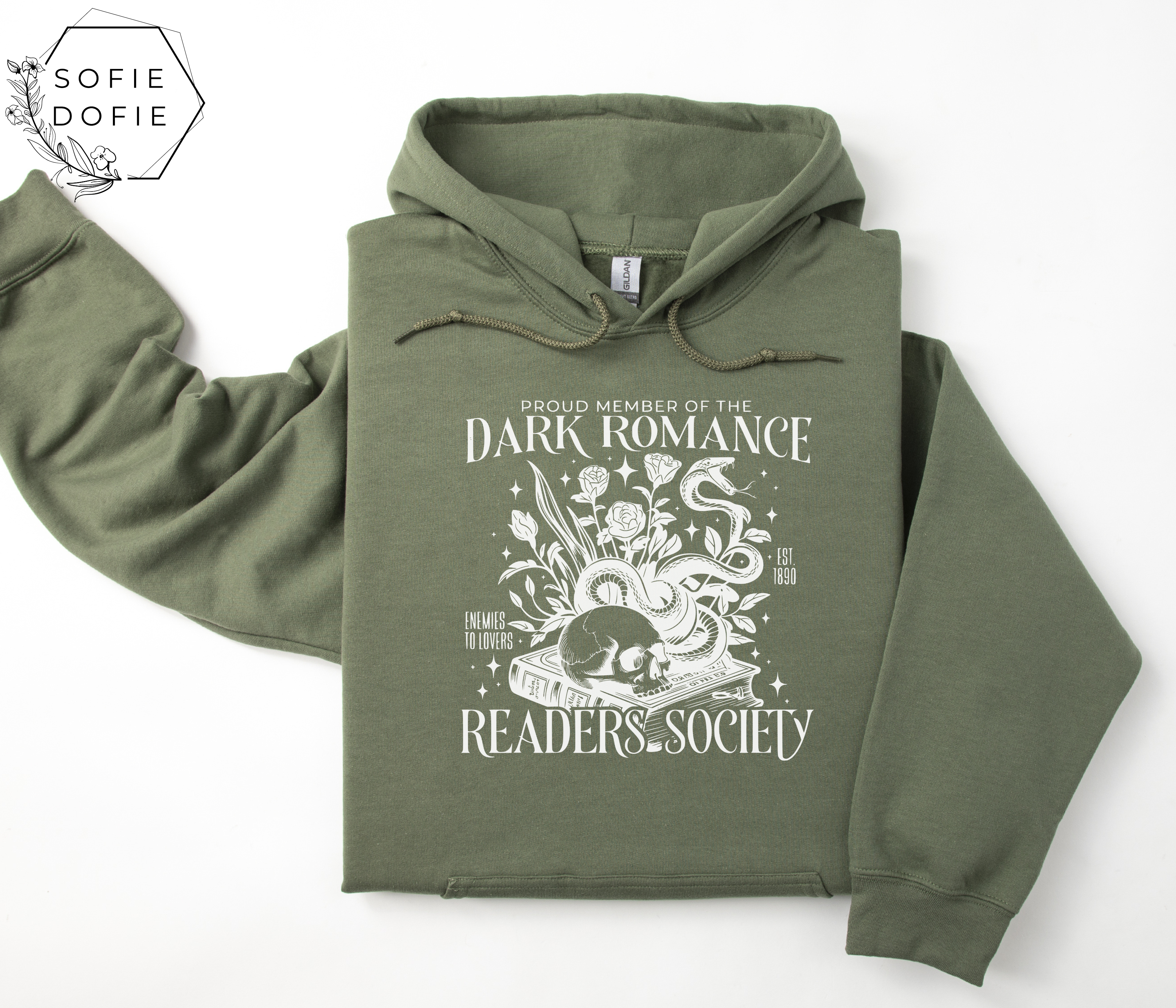 Hooded Sweatshirt Dark Romance Readers Society product thumbnail image Hooded Sweatshirt Dark Romance Readers Society product thumbnail image