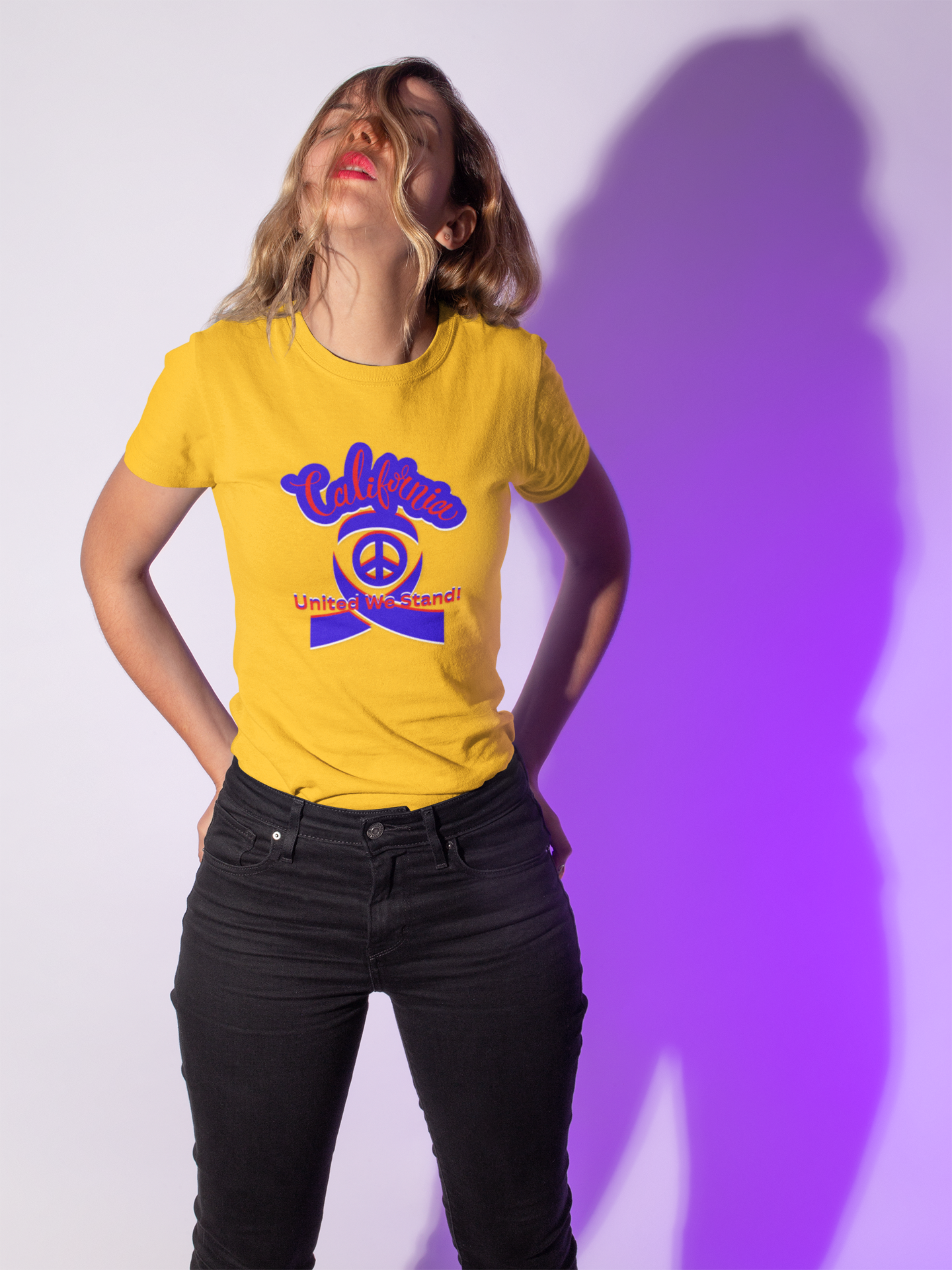 California Love T-Shirt, Cali Vibes T-Shirts for Mena and Women, California United T-Shirts, We Stand Together T-Shirts product thumbnail image