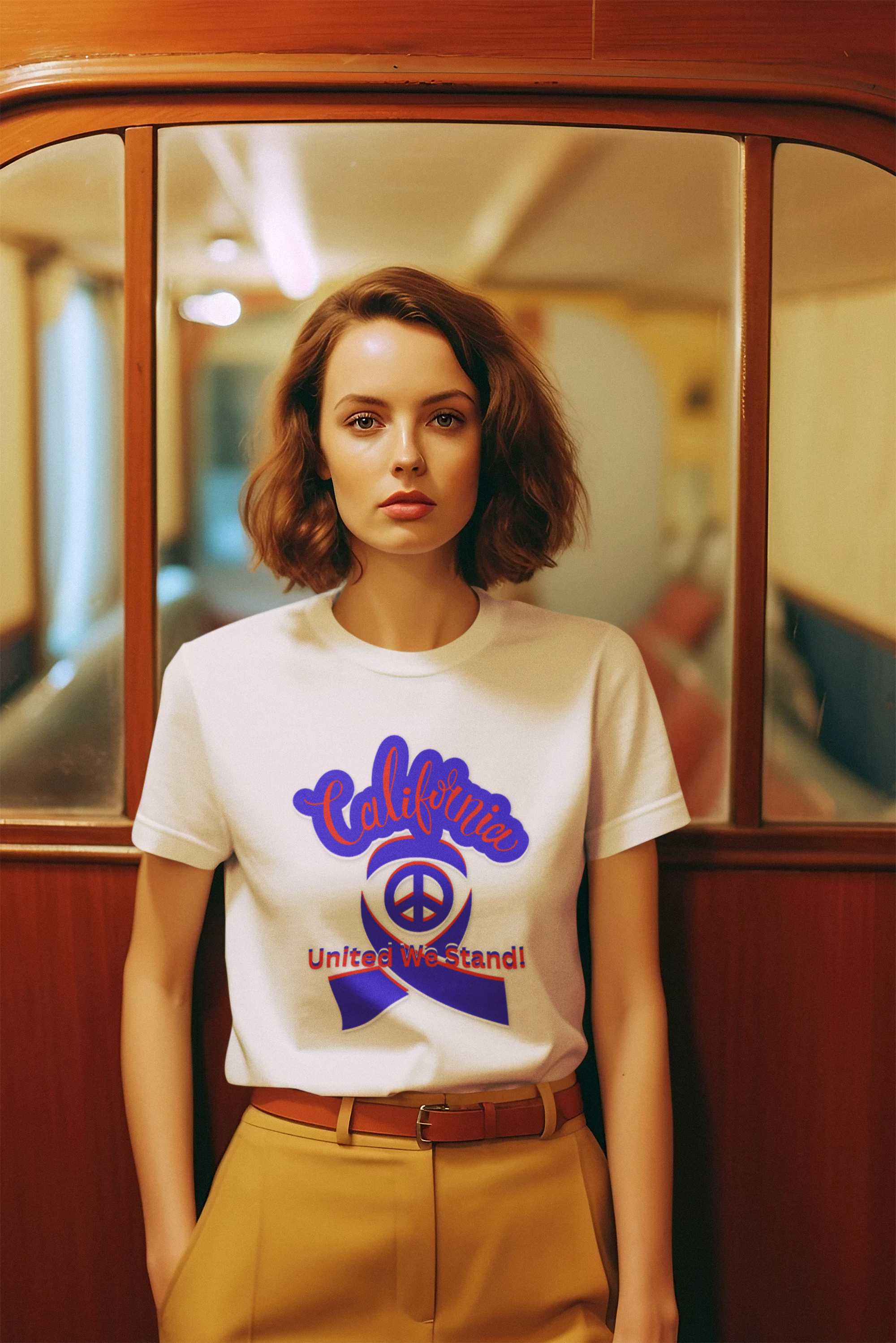 California Love T-Shirt, Cali Vibes T-Shirts for Mena and Women, California United T-Shirts, We Stand Together T-Shirts product thumbnail image