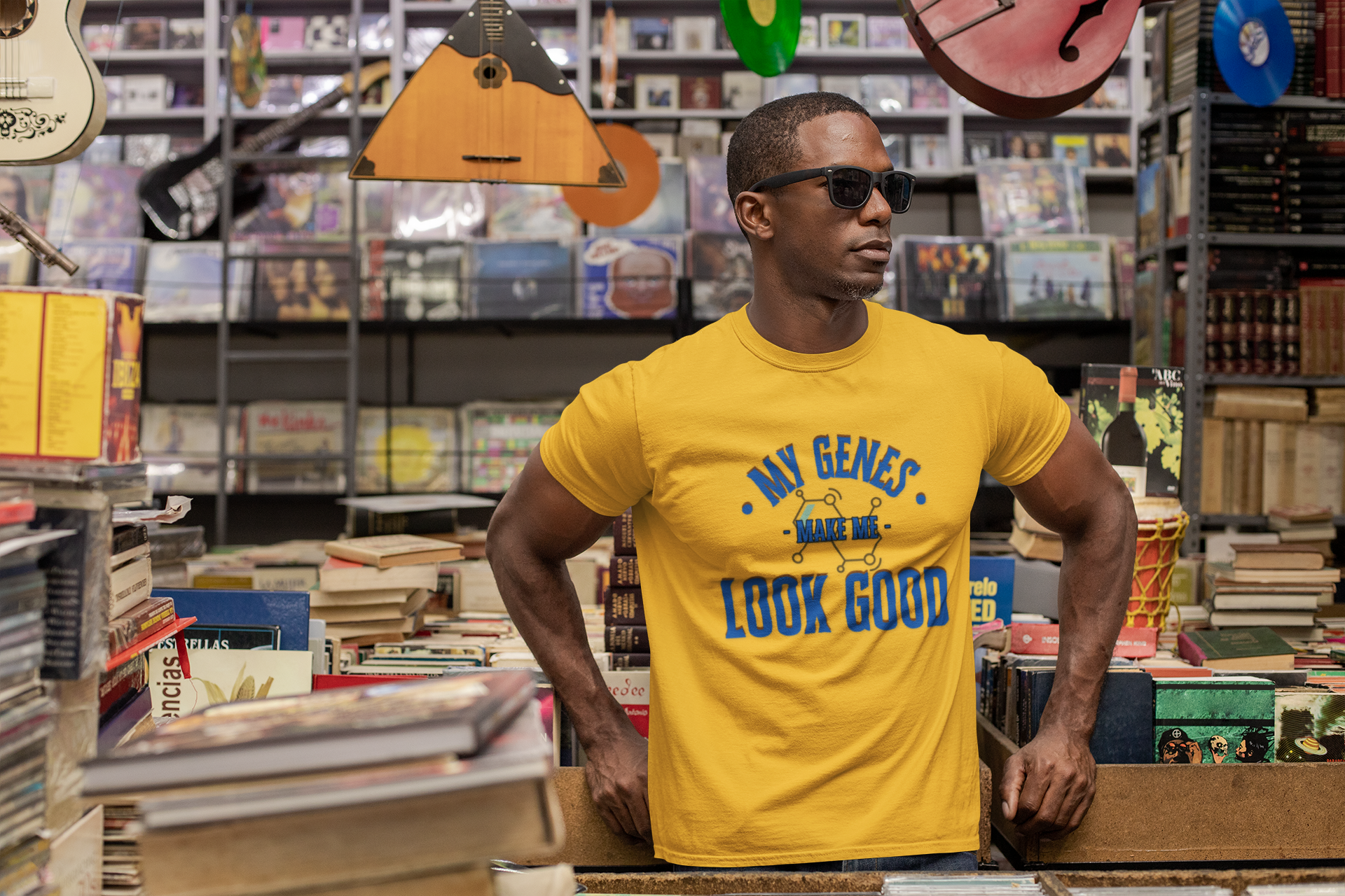My Genes Make Me Look Good - Funny Science-Inspired Apparel, Self Confidence T-Shirts, Gift for a Scientist, Funny Science Gifts product thumbnail image