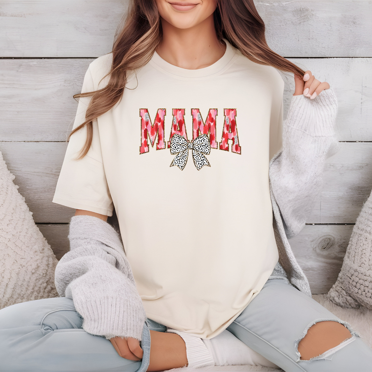 Painted with Love: Mama Valentine’s Day Shirt product thumbnail image Painted with Love: Mama Valentine’s Day Shirt product thumbnail image