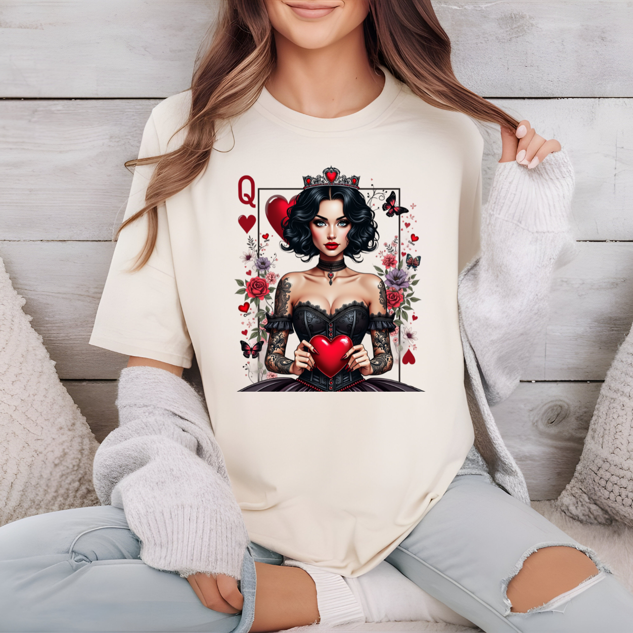 Queen of Hearts T-Shirt product thumbnail image Queen of Hearts T-Shirt product thumbnail image