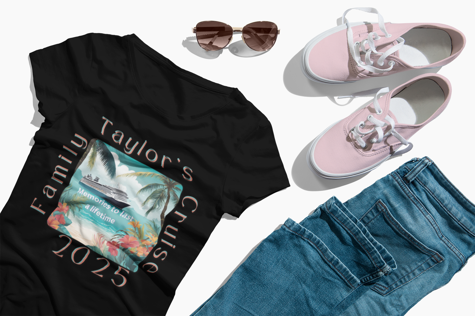 Personalized Cruise Shirt 2025, Cruise Ship T-Shirt, 2025 Cruise T-Shirts, Bon-Voyage Cruise T-shirts, Cruise Vacation Shirt for 2025 product thumbnail image