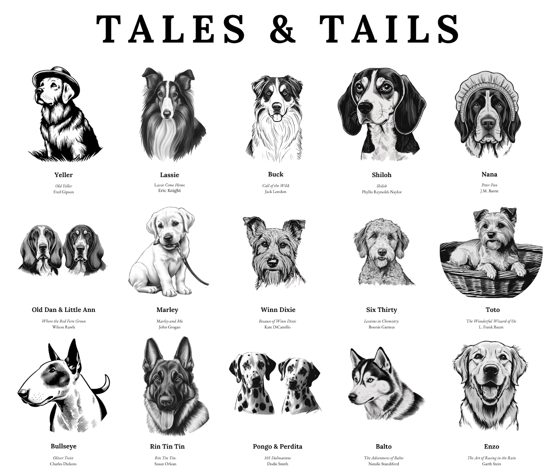 Literary Dogs Pet Bandana Collar product thumbnail image Literary Dogs Pet Bandana Collar product thumbnail image