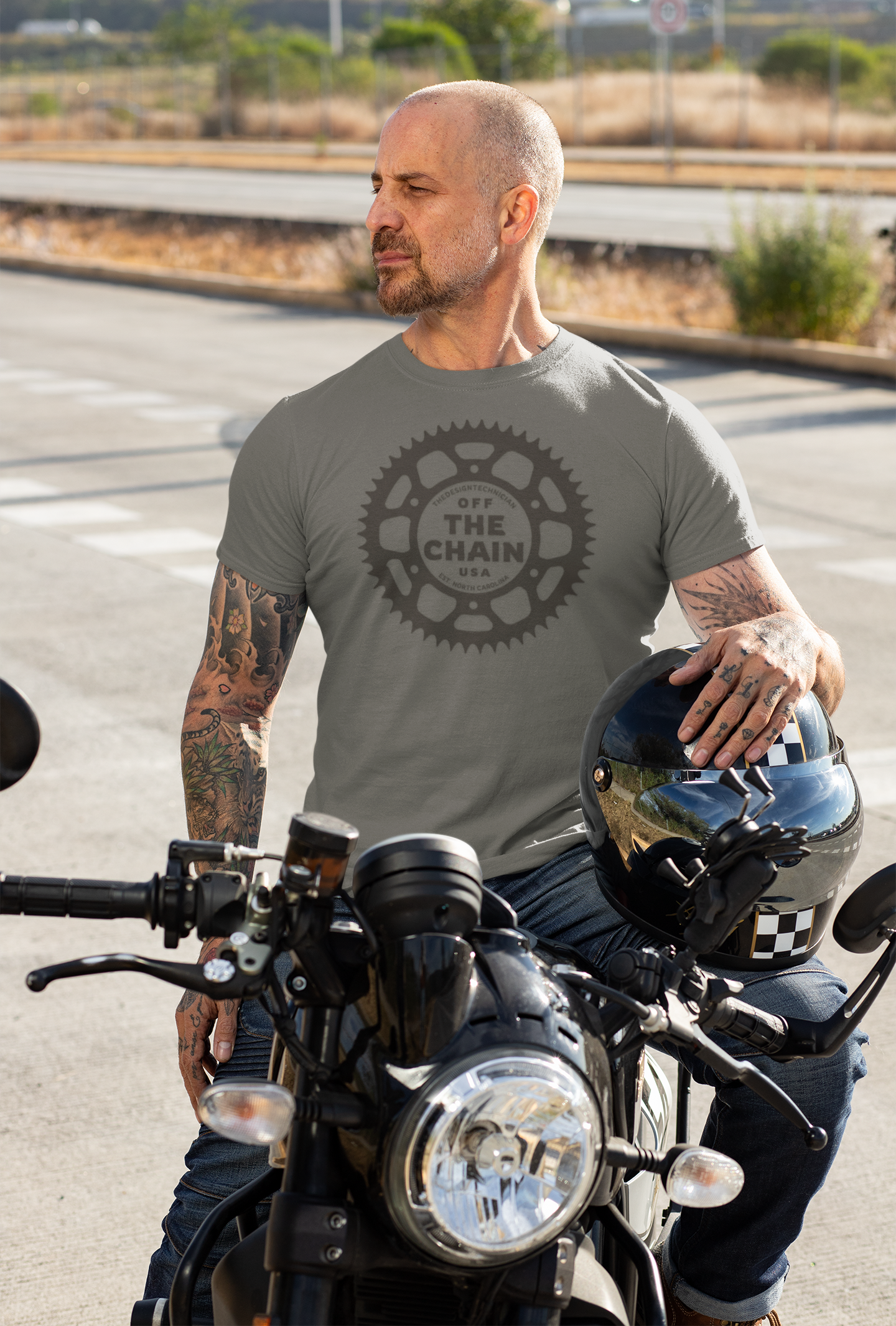 Off the Chain T-Shirt for Mechanics & Powersport Enthusiasts, For Him Her, Perfect for Garage, Man Cave, Shop, or Everyday Adventure! product thumbnail image Off the Chain T-Shirt for Mechanics & Powersport Enthusiasts, For Him Her, Perfect for Garage, Man Cave, Shop, or Everyday Adventure! product thumbnail image