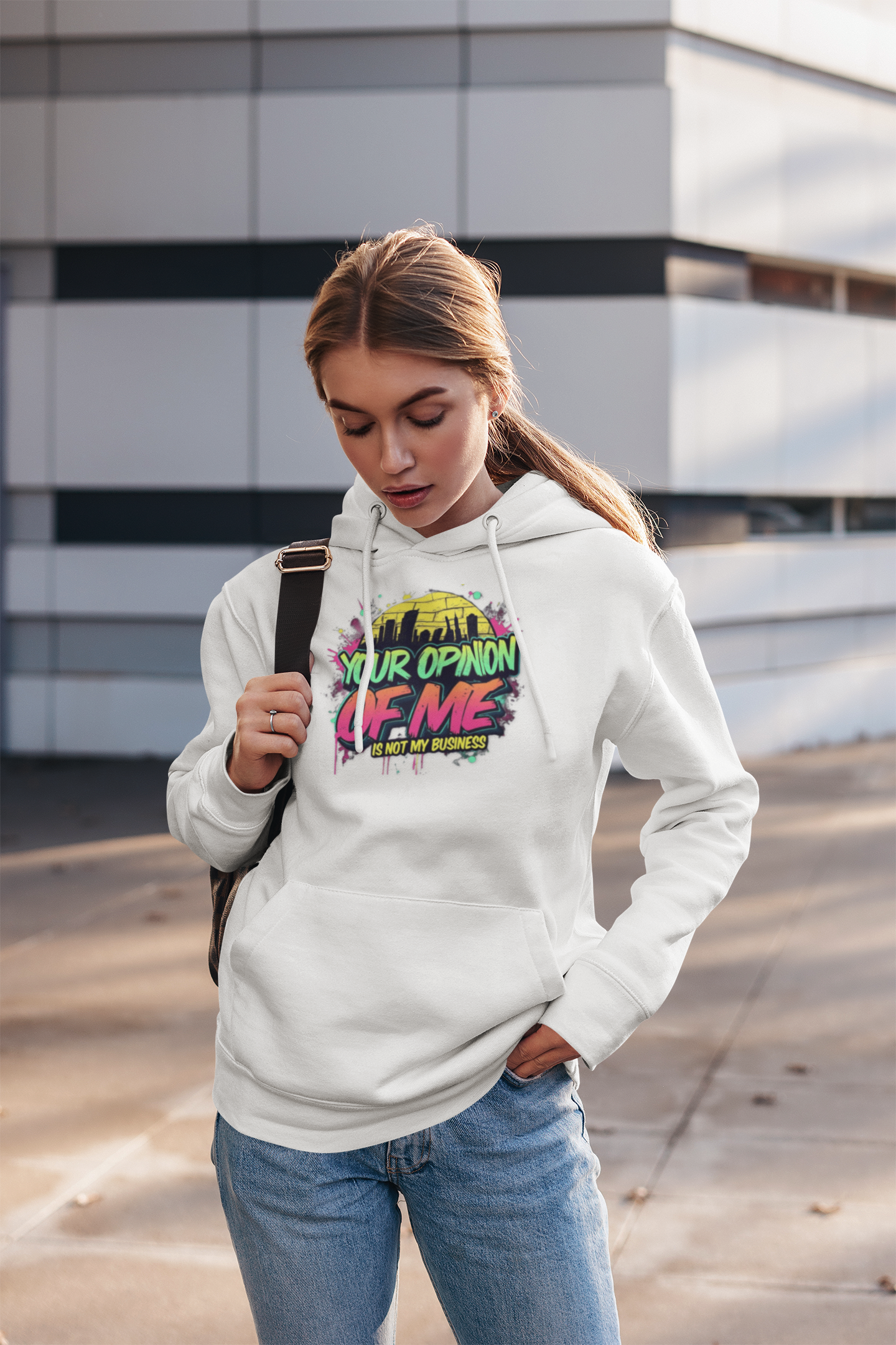 Your Opinion Of Me Is Not My Business ™ Hooded Sweatshirt product thumbnail image Your Opinion Of Me Is Not My Business ™ Hooded Sweatshirt product thumbnail image