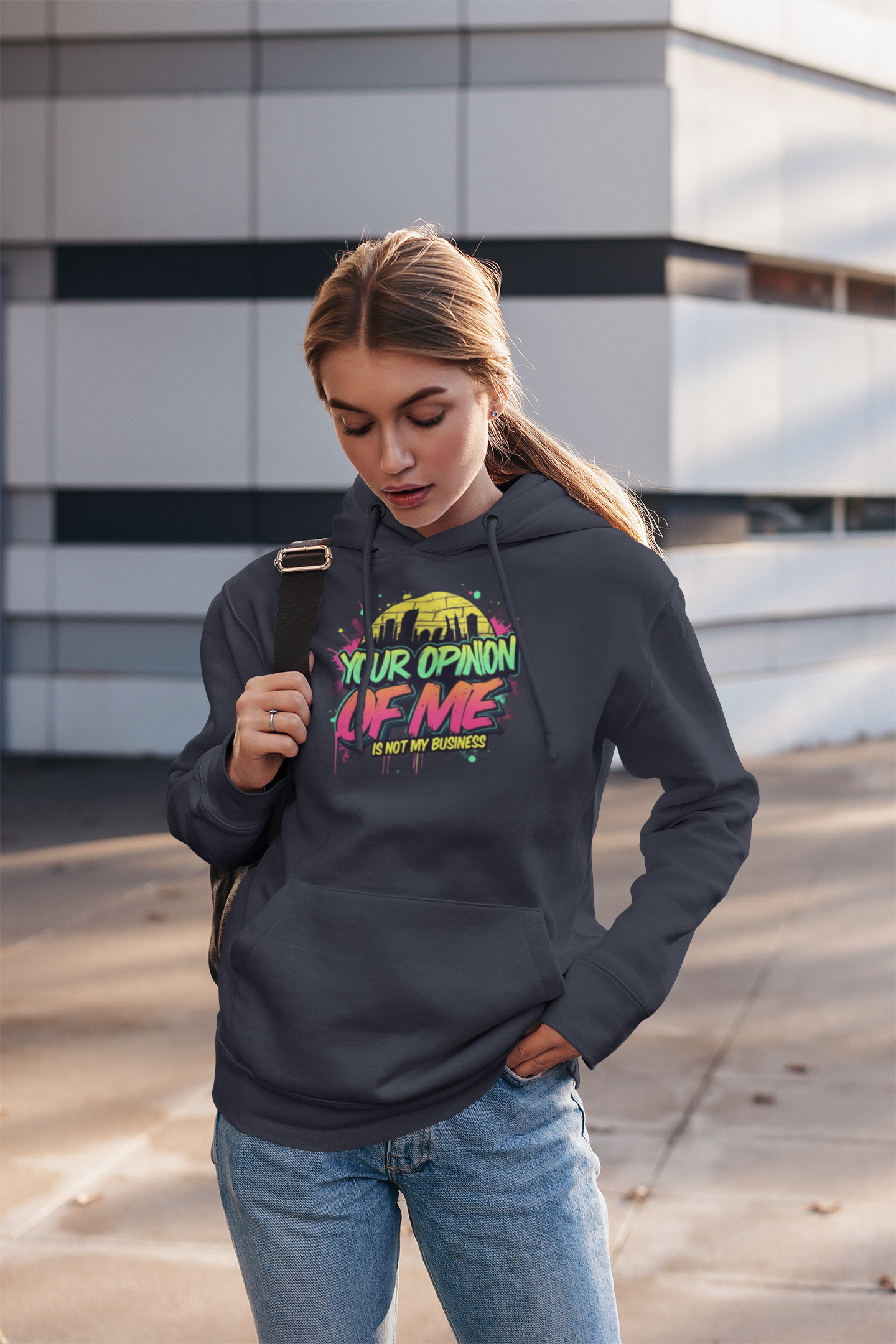 Your Opinion Of Me Is Not My Business ™ Hooded Sweatshirt product thumbnail image Your Opinion Of Me Is Not My Business ™ Hooded Sweatshirt product thumbnail image