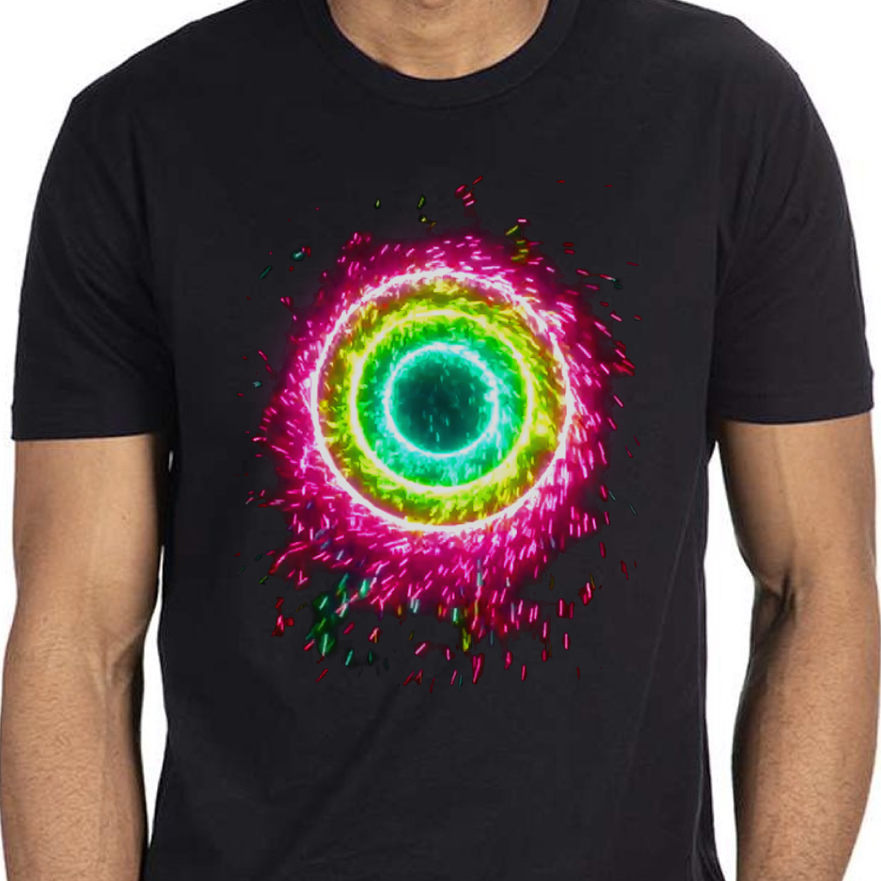 Apple Watch Rings Completed Unisex Cotton Crew Tee product thumbnail image Apple Watch Rings Completed Unisex Cotton Crew Tee product thumbnail image