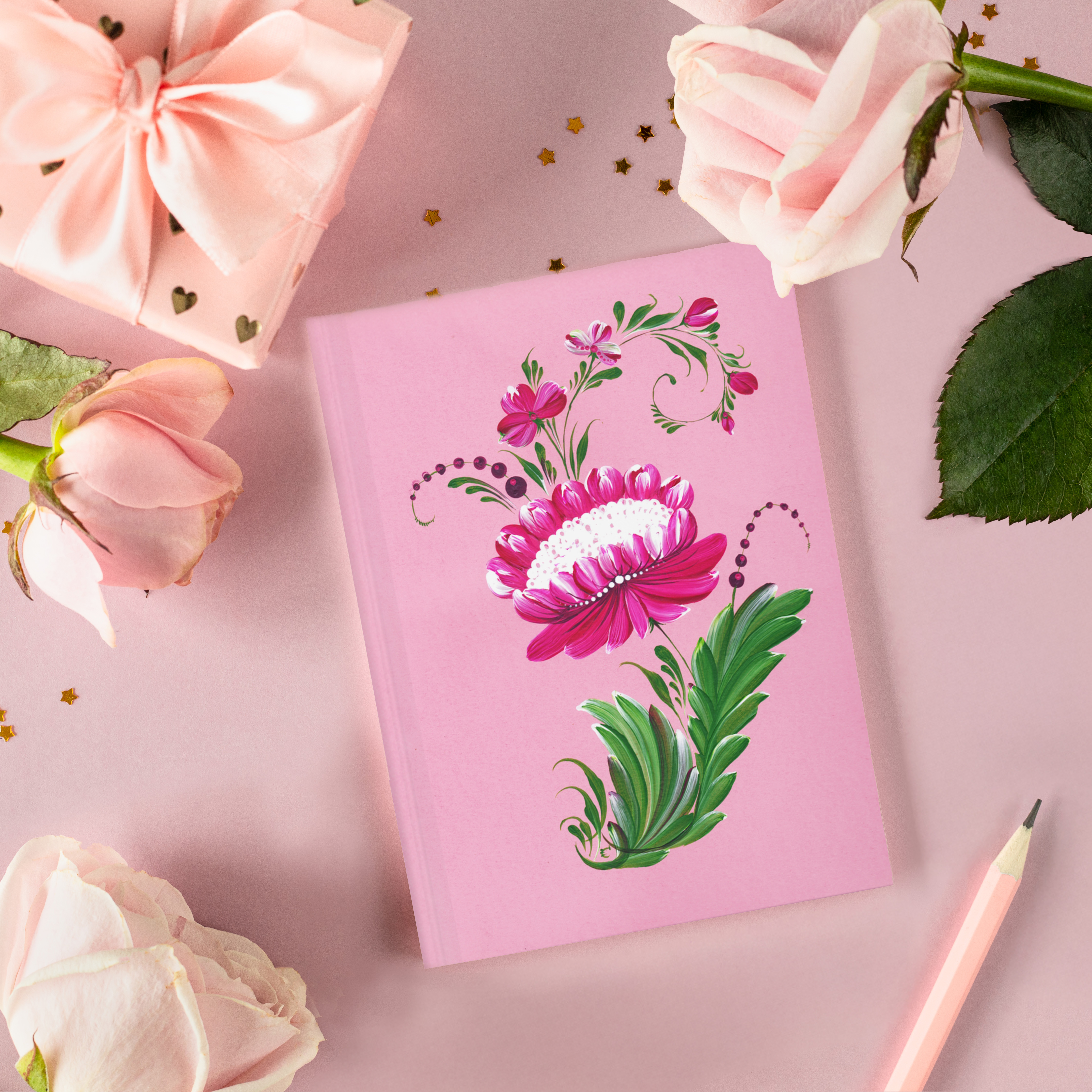 Blossom Journal – Pink Floral Notebook for Art Lovers and Writers, Hardcover Journal Matte product thumbnail image Blossom Journal – Pink Floral Notebook for Art Lovers and Writers, Hardcover Journal Matte product thumbnail image