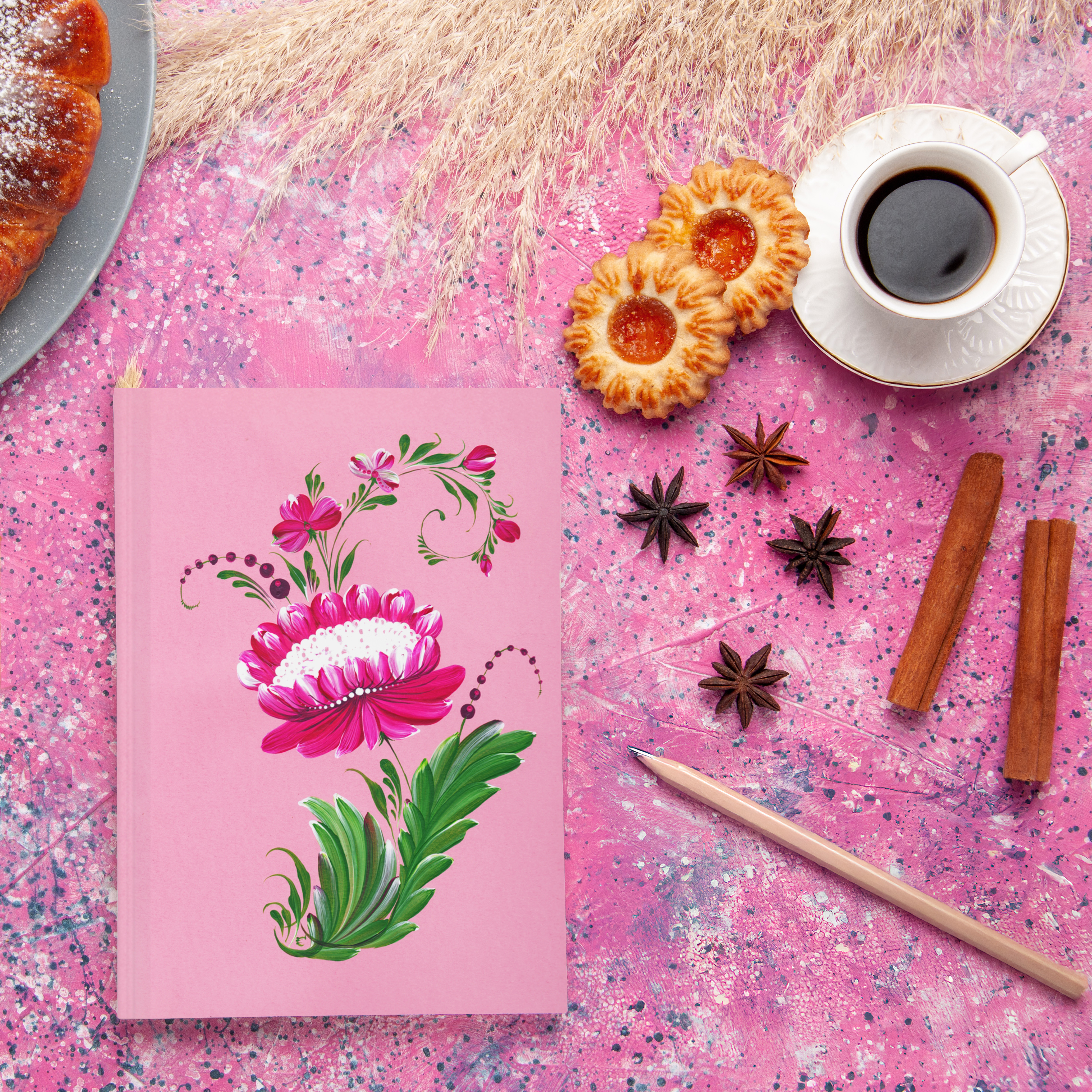Blossom Journal – Pink Floral Notebook for Art Lovers and Writers, Hardcover Journal Matte product thumbnail image Blossom Journal – Pink Floral Notebook for Art Lovers and Writers, Hardcover Journal Matte product thumbnail image