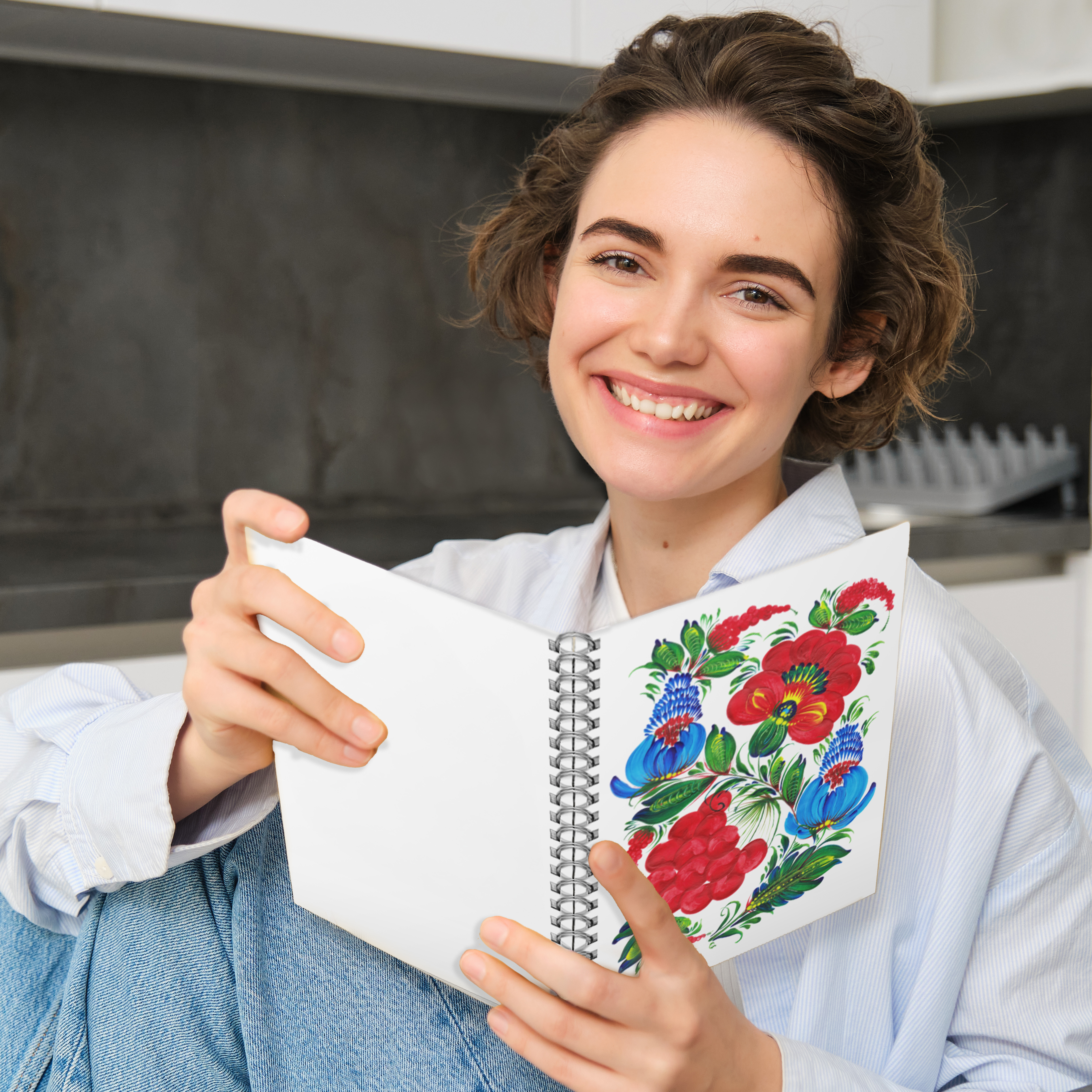Kalyna Spiral Notebook: Ukrainian Floral Ruled Journal – Perfect for Creativity & Inspiration Kalyna Spiral Notebook: Ukrainian Floral Ruled Journal – Perfect for Creativity & Inspiration