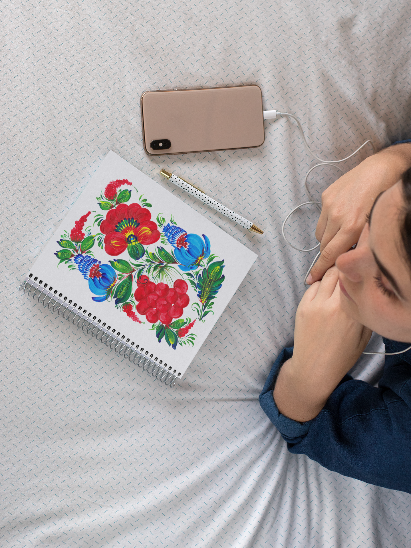 Kalyna Spiral Notebook: Ukrainian Floral Ruled Journal – Perfect for Creativity & Inspiration product thumbnail image Kalyna Spiral Notebook: Ukrainian Floral Ruled Journal – Perfect for Creativity & Inspiration product thumbnail image