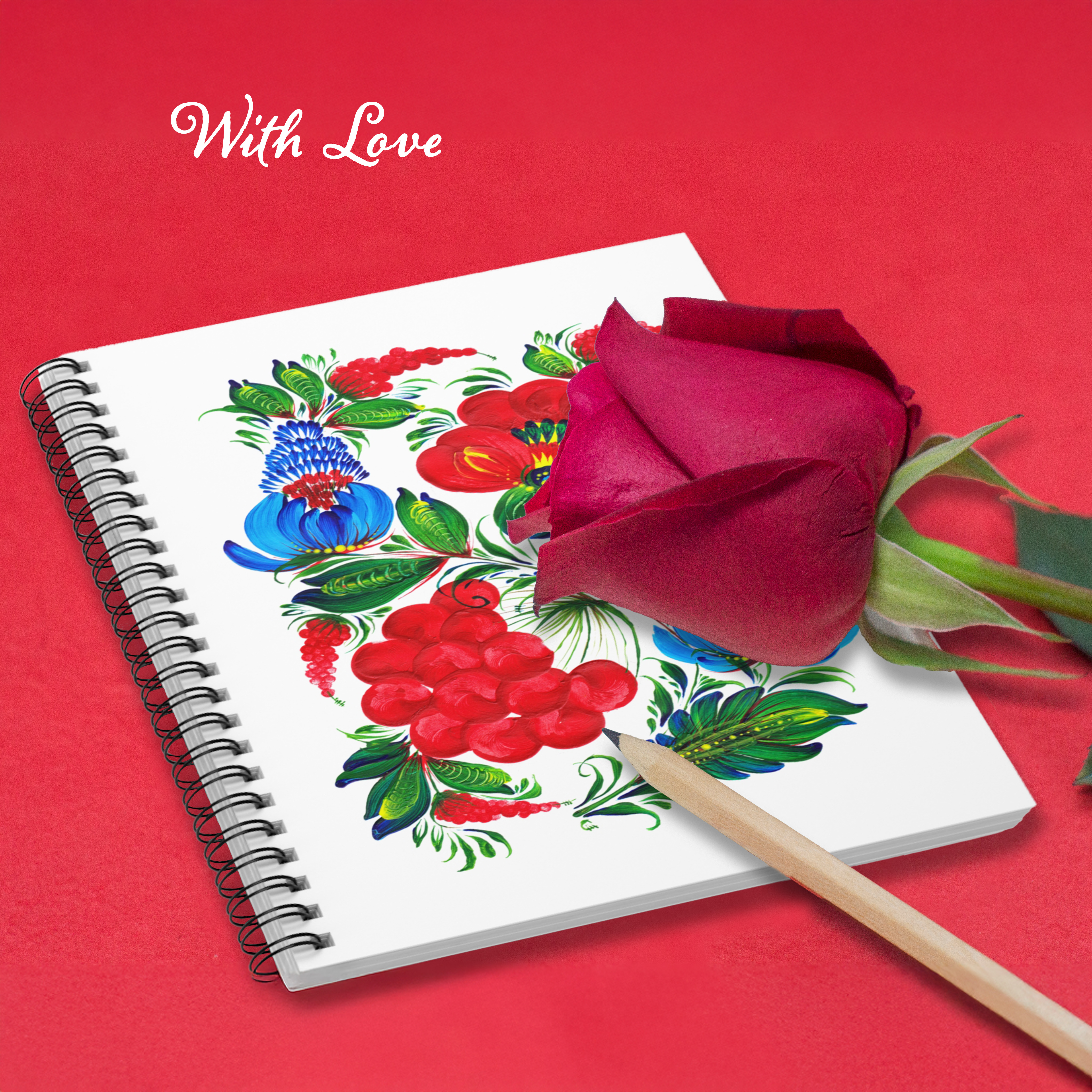 Kalyna Spiral Notebook: Ukrainian Floral Ruled Journal – Perfect for Creativity & Inspiration product thumbnail image Kalyna Spiral Notebook: Ukrainian Floral Ruled Journal – Perfect for Creativity & Inspiration product thumbnail image