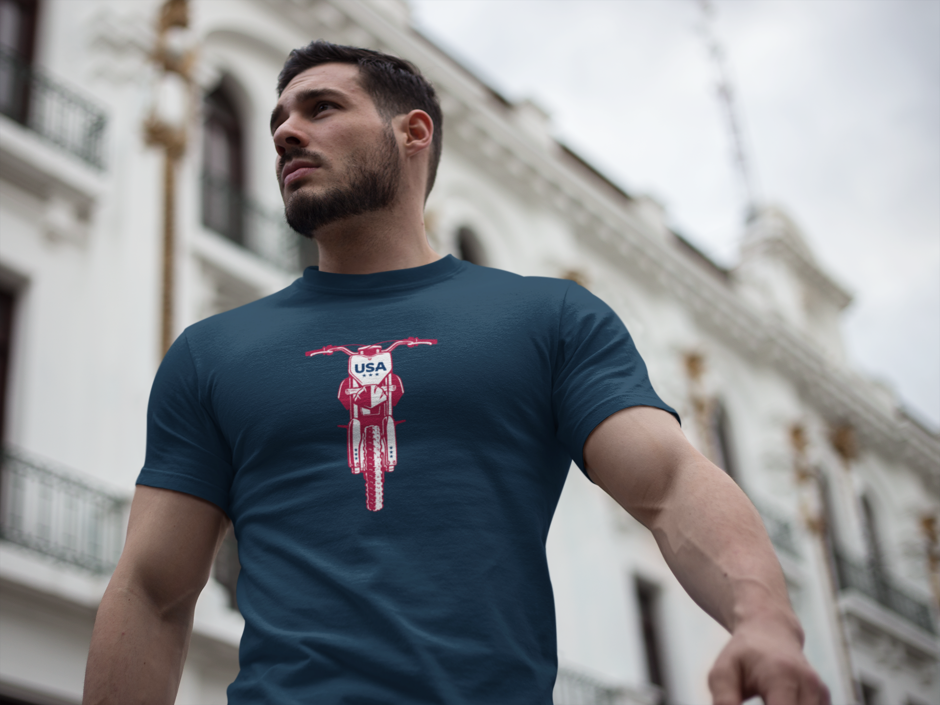 Dirt Bike USA T-shirt, Motorcycle Lover Owner Motorcycle Gifts for Him Her Kids Patriot USA Motocross Supercross Gift t-shirt