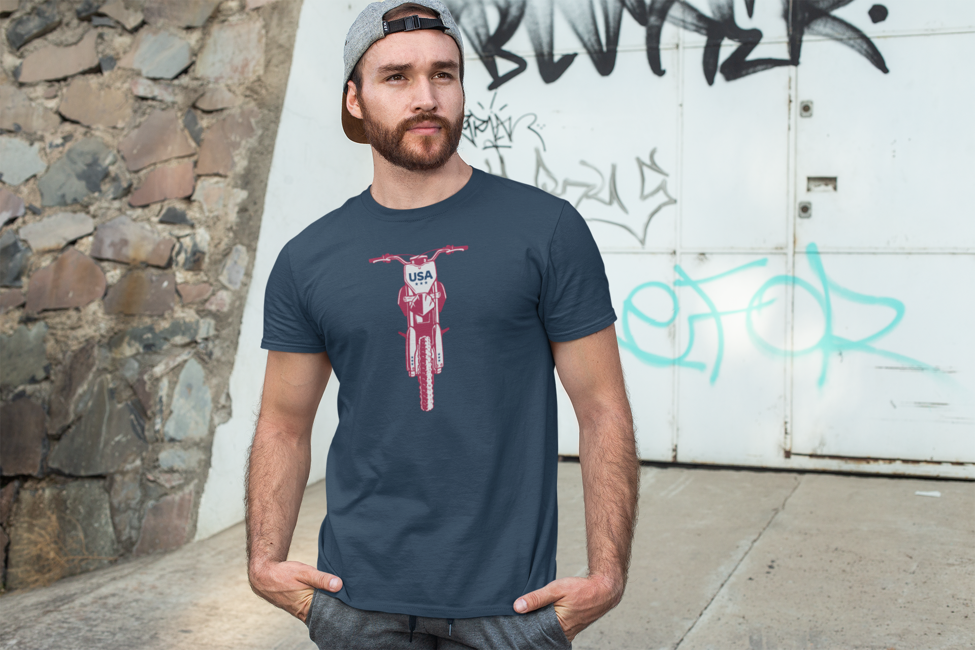 Dirt Bike USA T-shirt, Motorcycle Lover Owner Motorcycle Gifts for Him Her Kids Patriot USA Motocross Supercross Gift t-shirt product thumbnail image