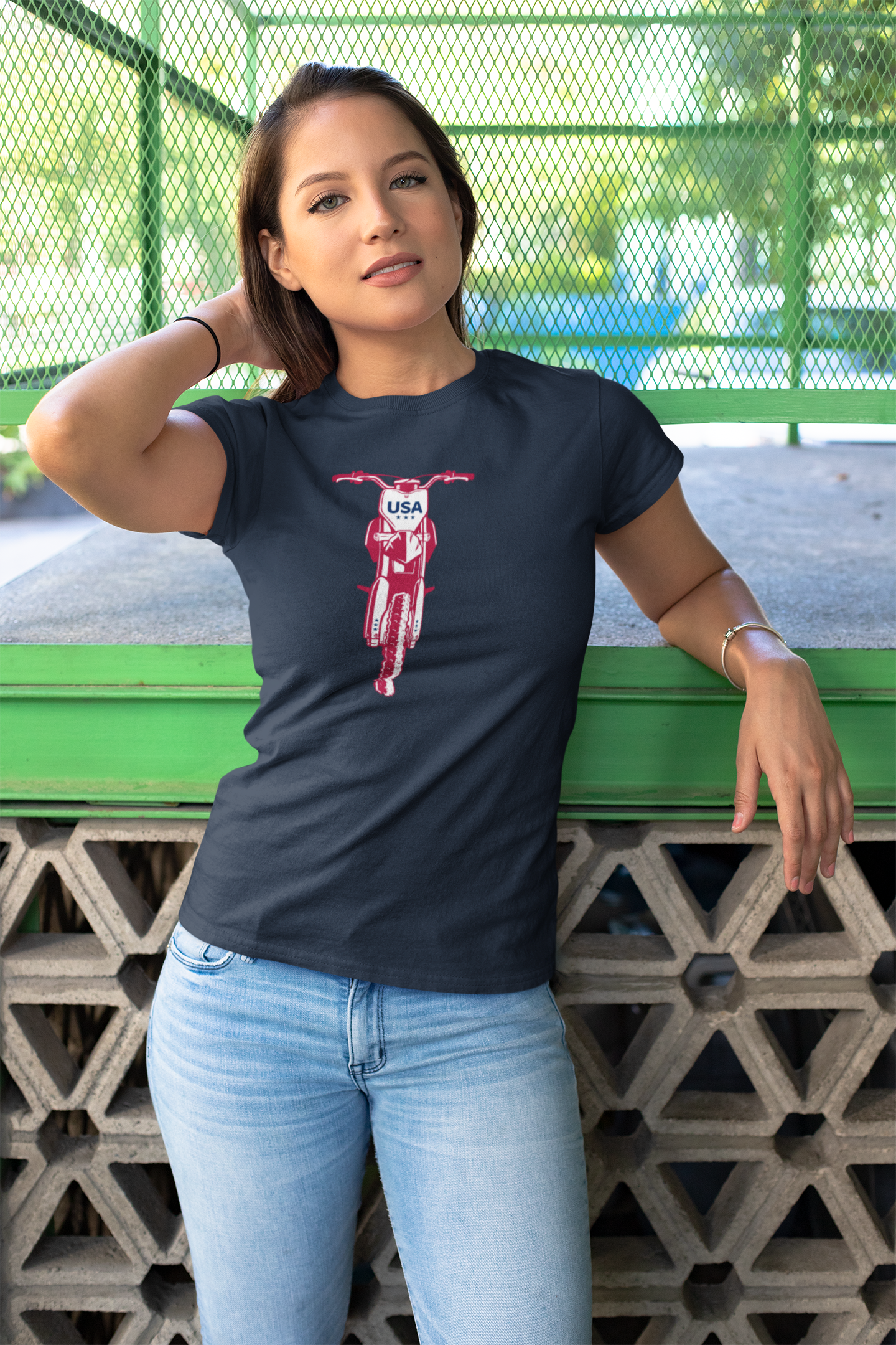 Dirt Bike USA T-shirt, Motorcycle Lover Owner Motorcycle Gifts for Him Her Kids Patriot USA Motocross Supercross Gift t-shirt product thumbnail image