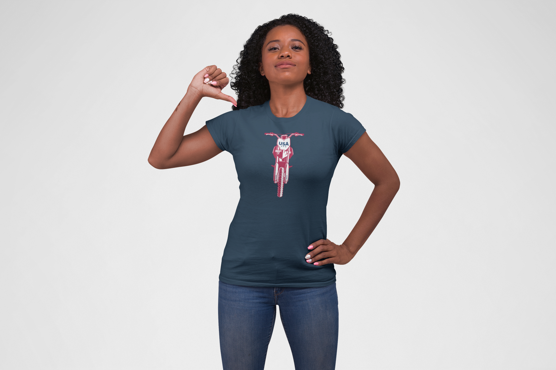 Dirt Bike USA T-shirt, Motorcycle Lover Owner Motorcycle Gifts for Him Her Kids Patriot USA Motocross Supercross Gift t-shirt product thumbnail image