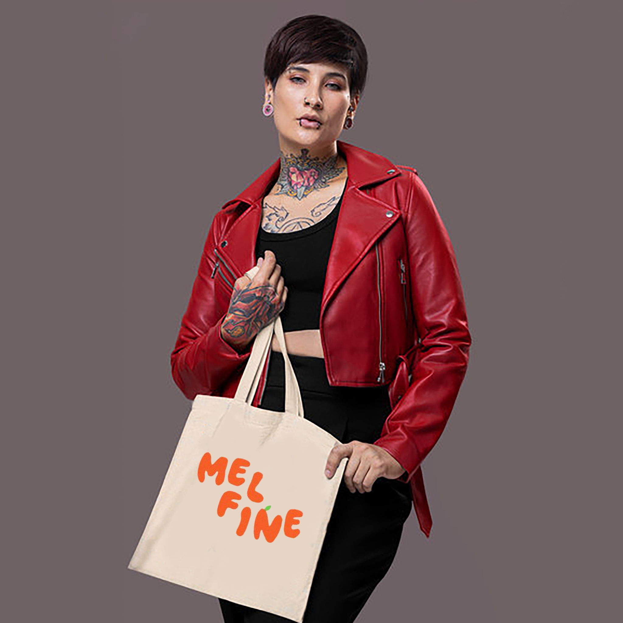 Cotton Canvas Tote Bag - Mel Fine product thumbnail image Cotton Canvas Tote Bag - Mel Fine product thumbnail image