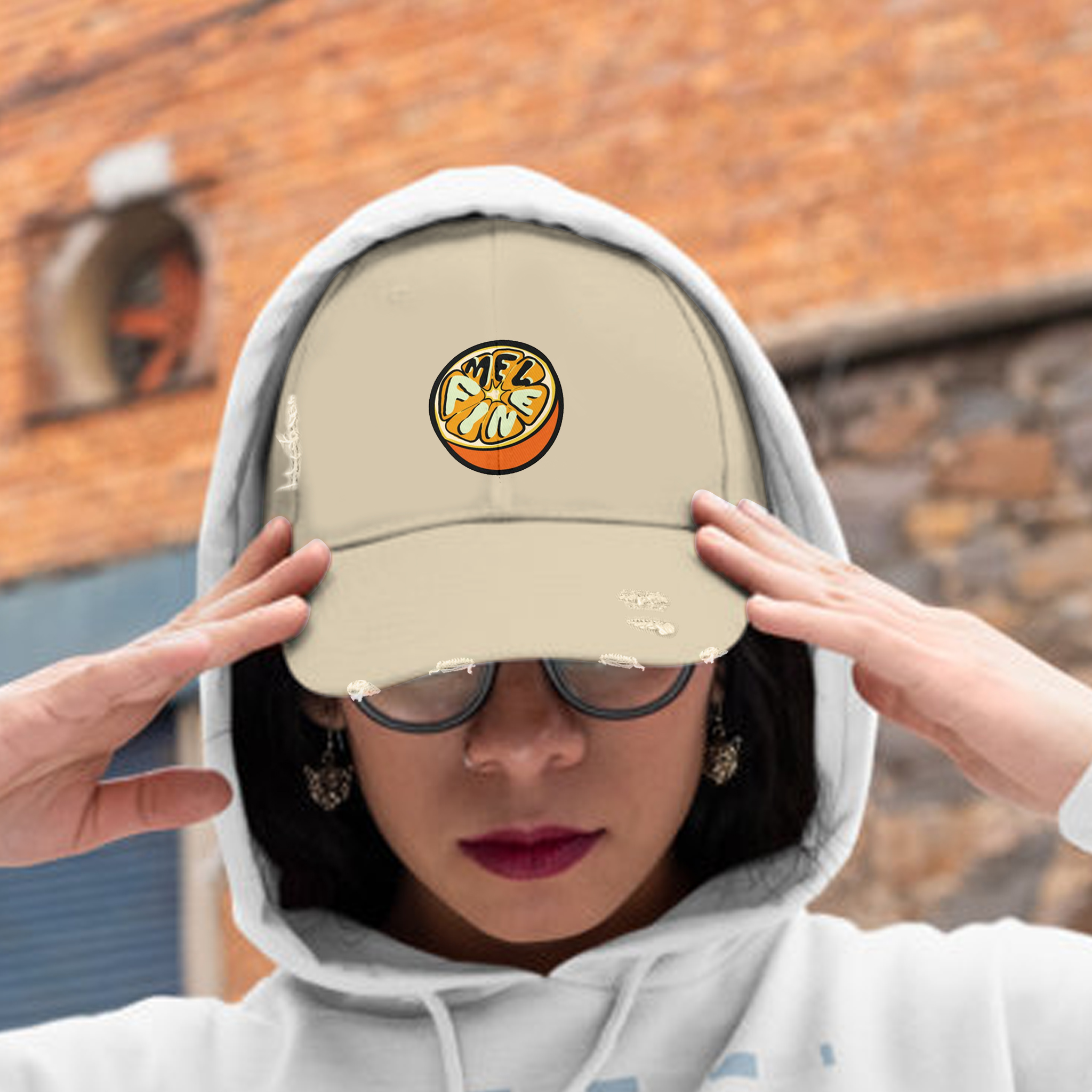 Mel Fine Distressed Cap product thumbnail image Mel Fine Distressed Cap product thumbnail image