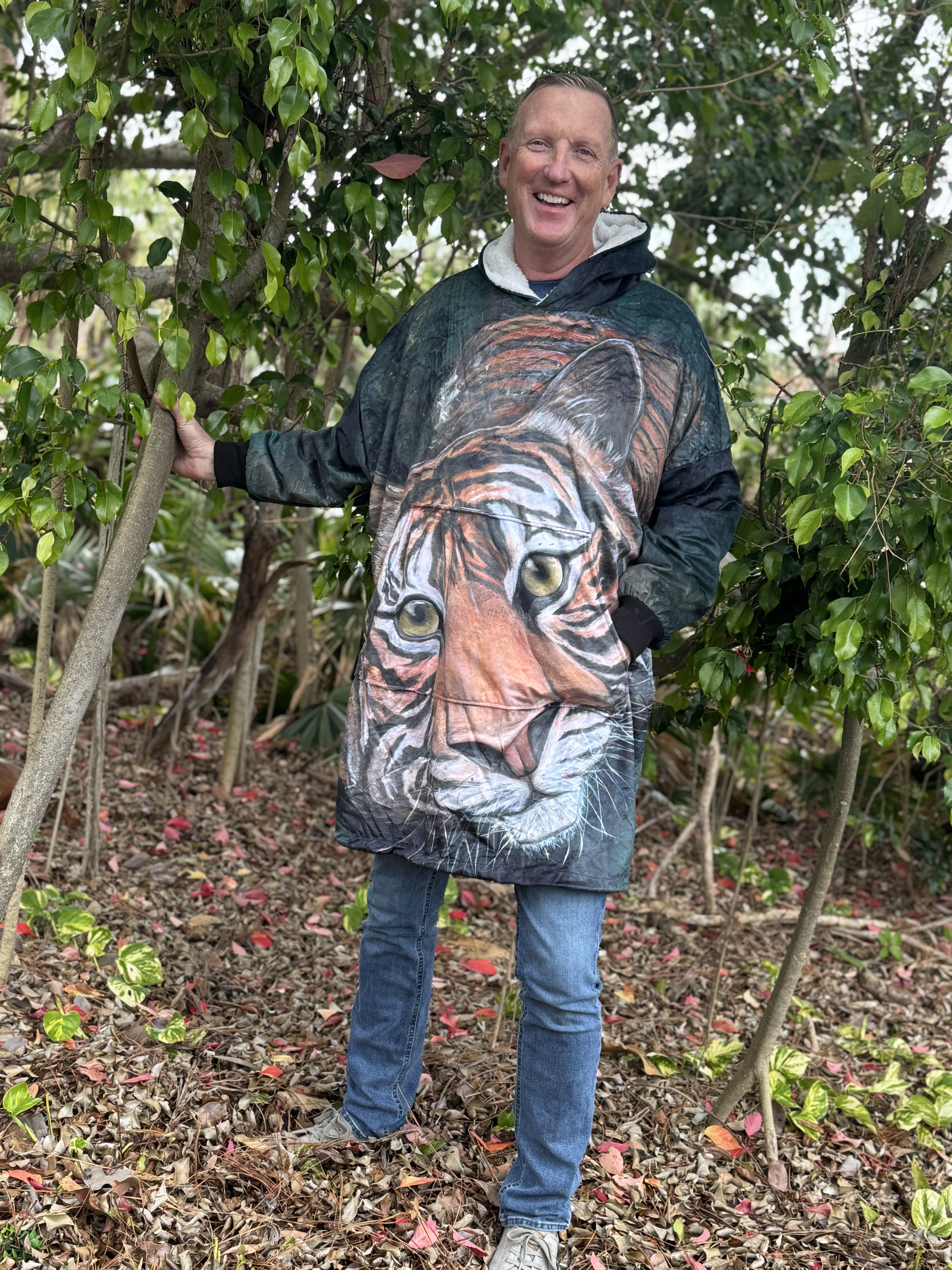 Unisex Hooded Blanket - LaTigre by Tiffany Marie Luke