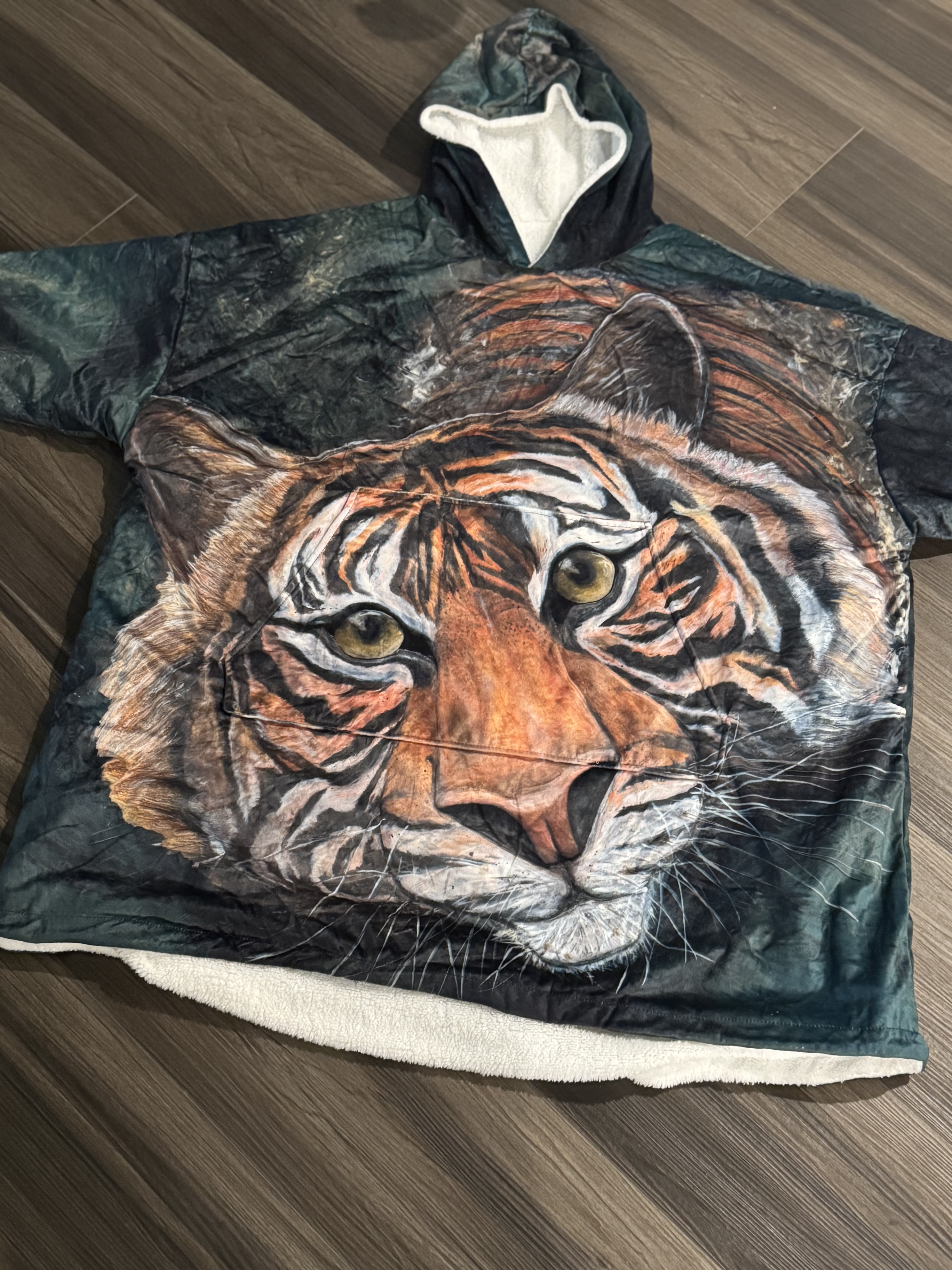 Unisex Hooded Blanket - LaTigre by Tiffany Marie Luke product thumbnail image