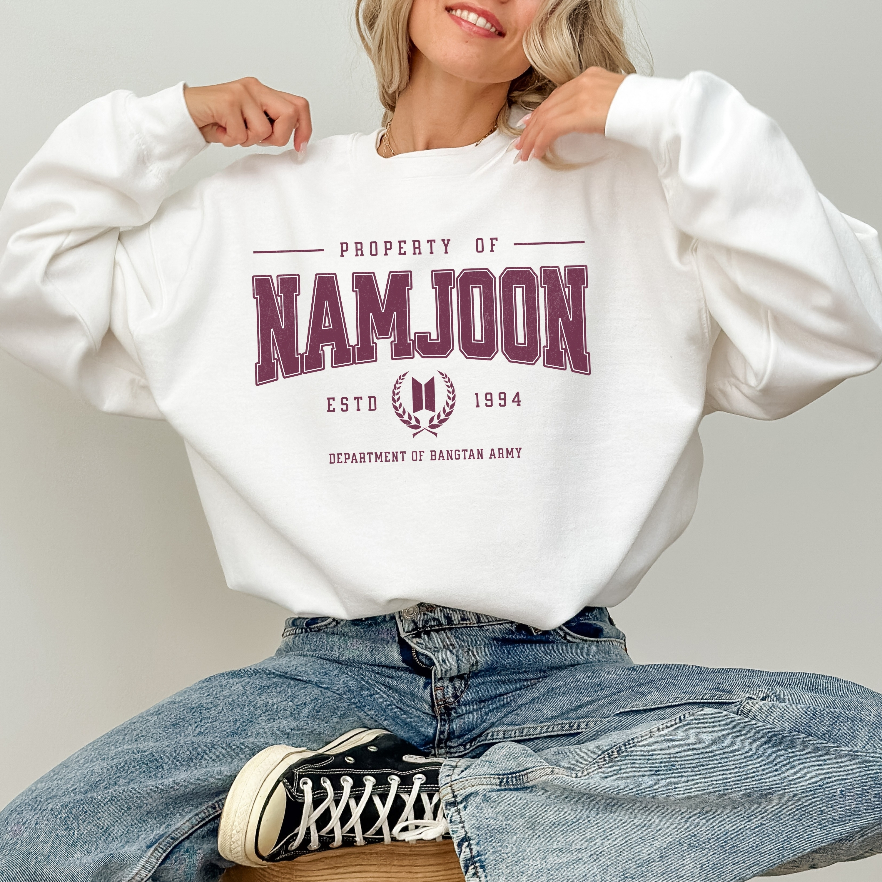 Namjoon Bias Sweatshirt, Designed for ARMY by ARMY product thumbnail image Namjoon Bias Sweatshirt, Designed for ARMY by ARMY product thumbnail image