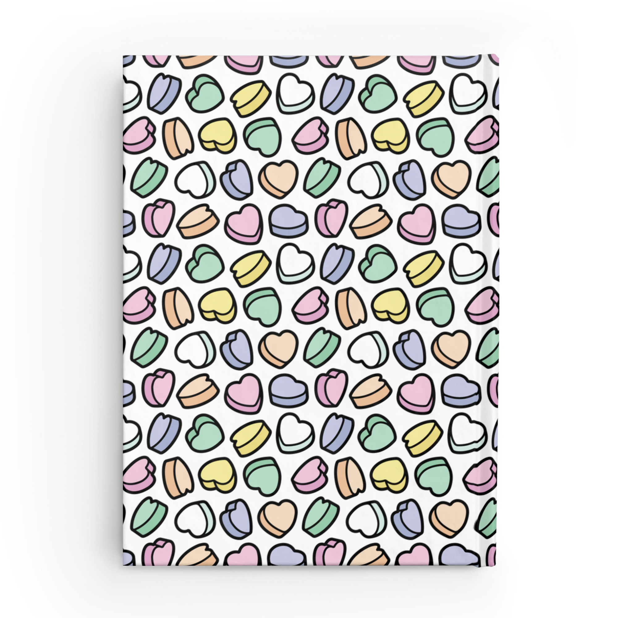 Candy Hearts Journal Notebook in Marshmallow product thumbnail image Candy Hearts Journal Notebook in Marshmallow product thumbnail image