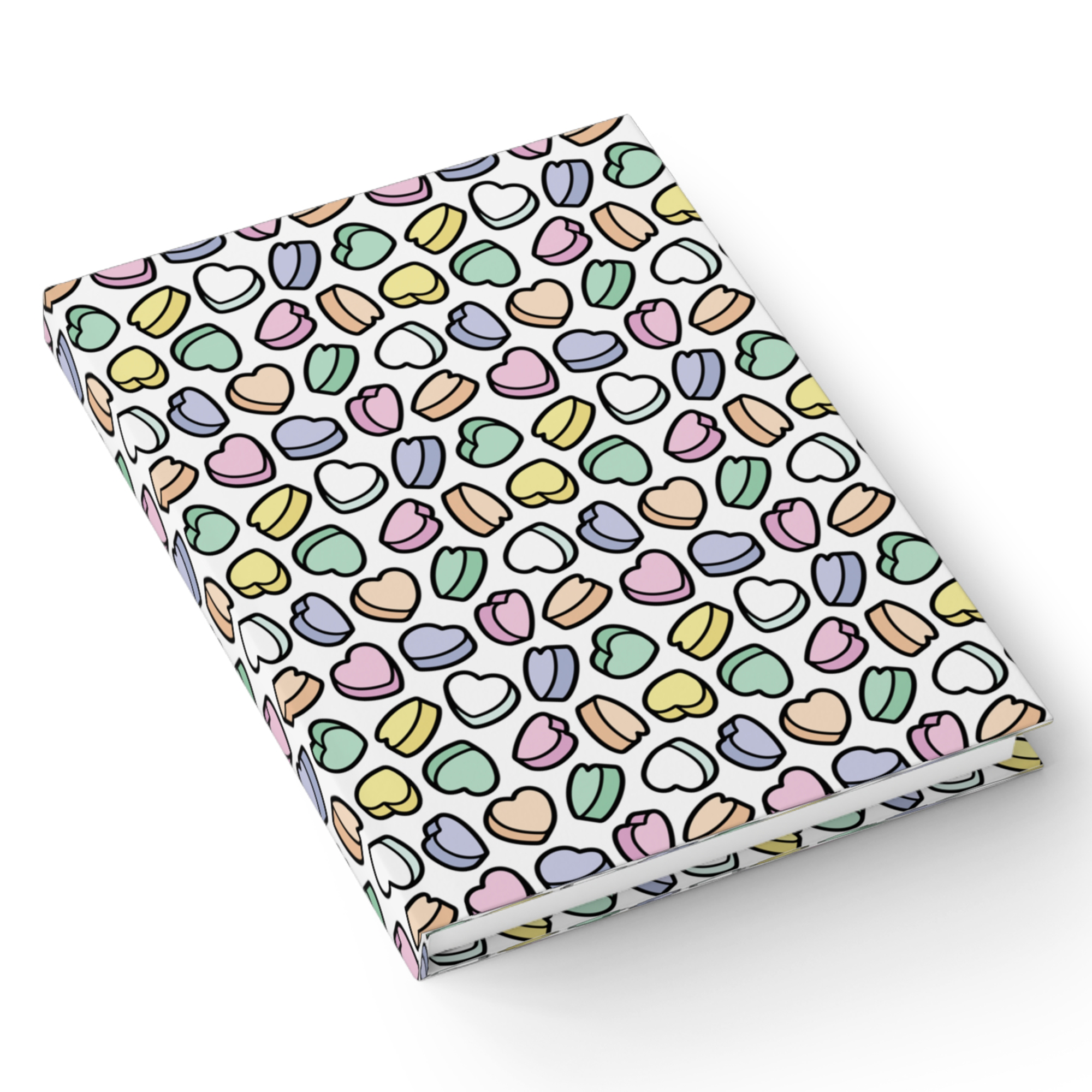 Candy Hearts Journal Notebook in Marshmallow product thumbnail image Candy Hearts Journal Notebook in Marshmallow product thumbnail image