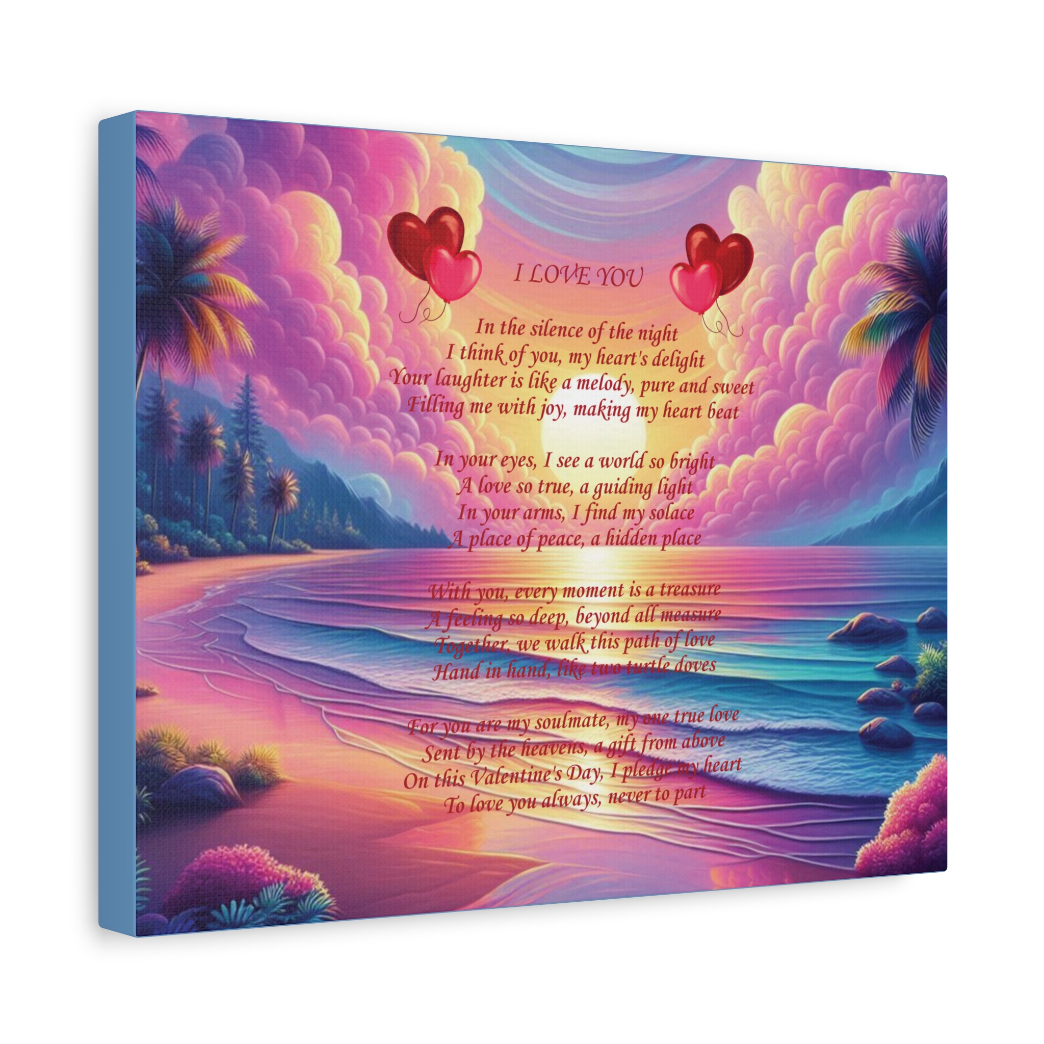 Valentine's Day Matte Canvas Print 1.25 product thumbnail image Valentine's Day Matte Canvas Print 1.25 product thumbnail image