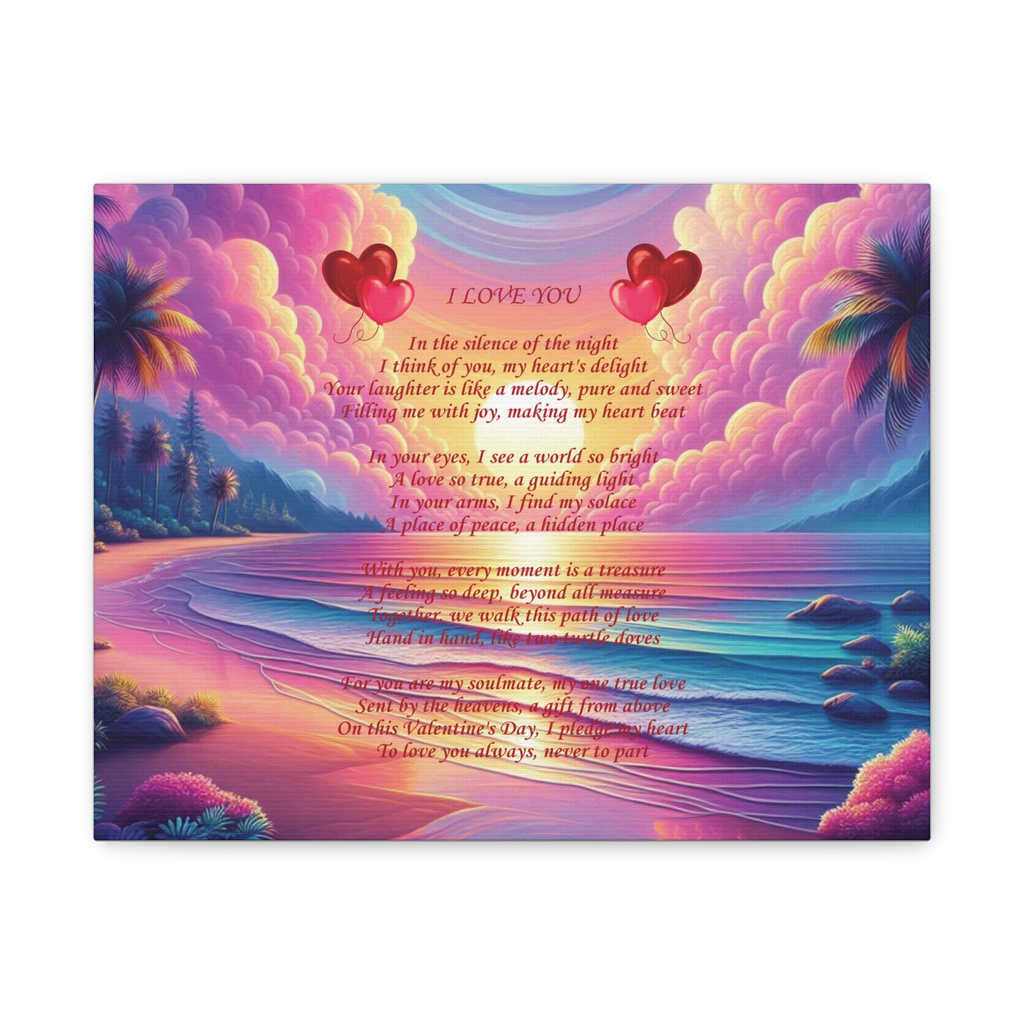 Valentine's Day Matte Canvas Print 1.25 product thumbnail image Valentine's Day Matte Canvas Print 1.25 product thumbnail image