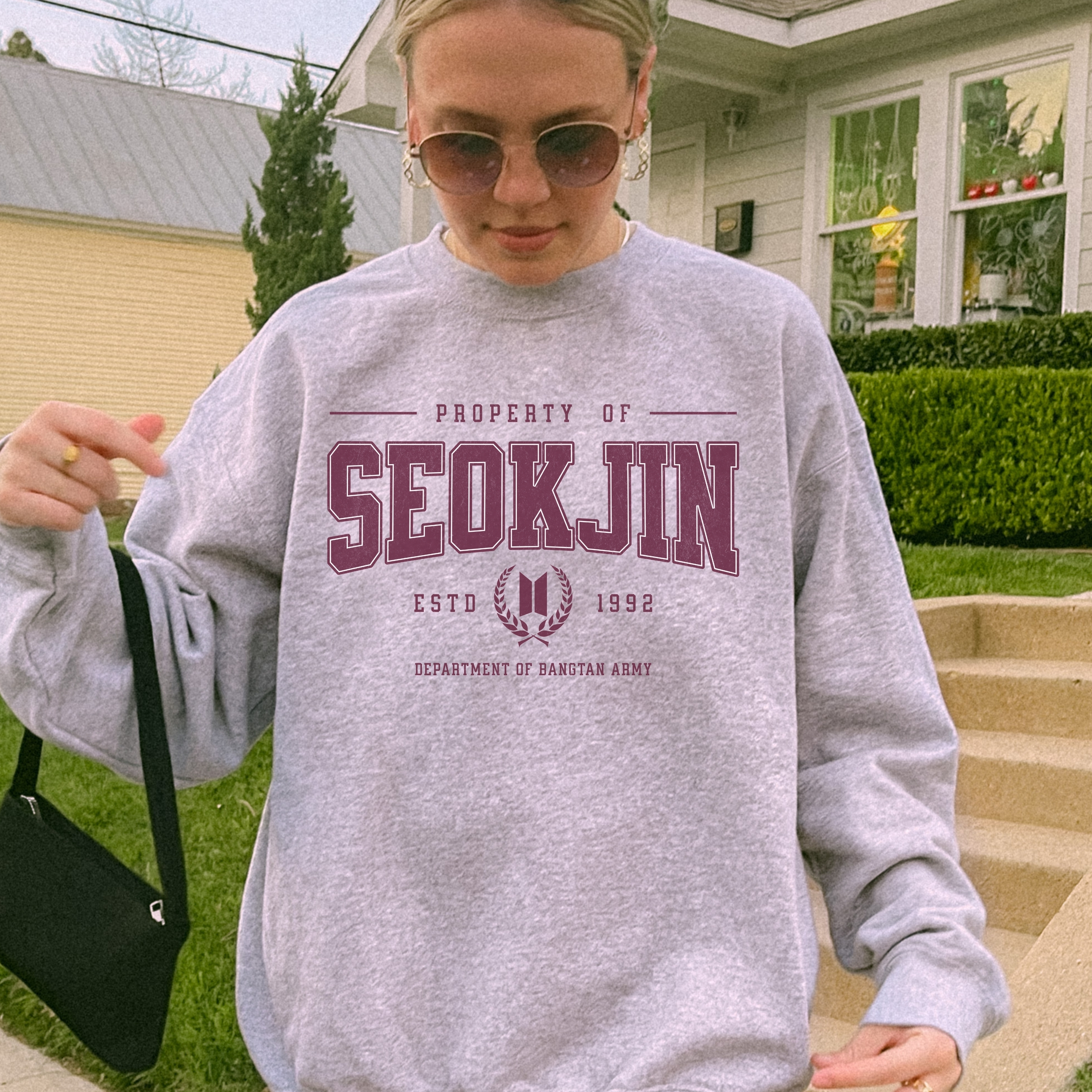 JIN Bias Sweatshirt, Designed for ARMY by ARMY product thumbnail image JIN Bias Sweatshirt, Designed for ARMY by ARMY product thumbnail image