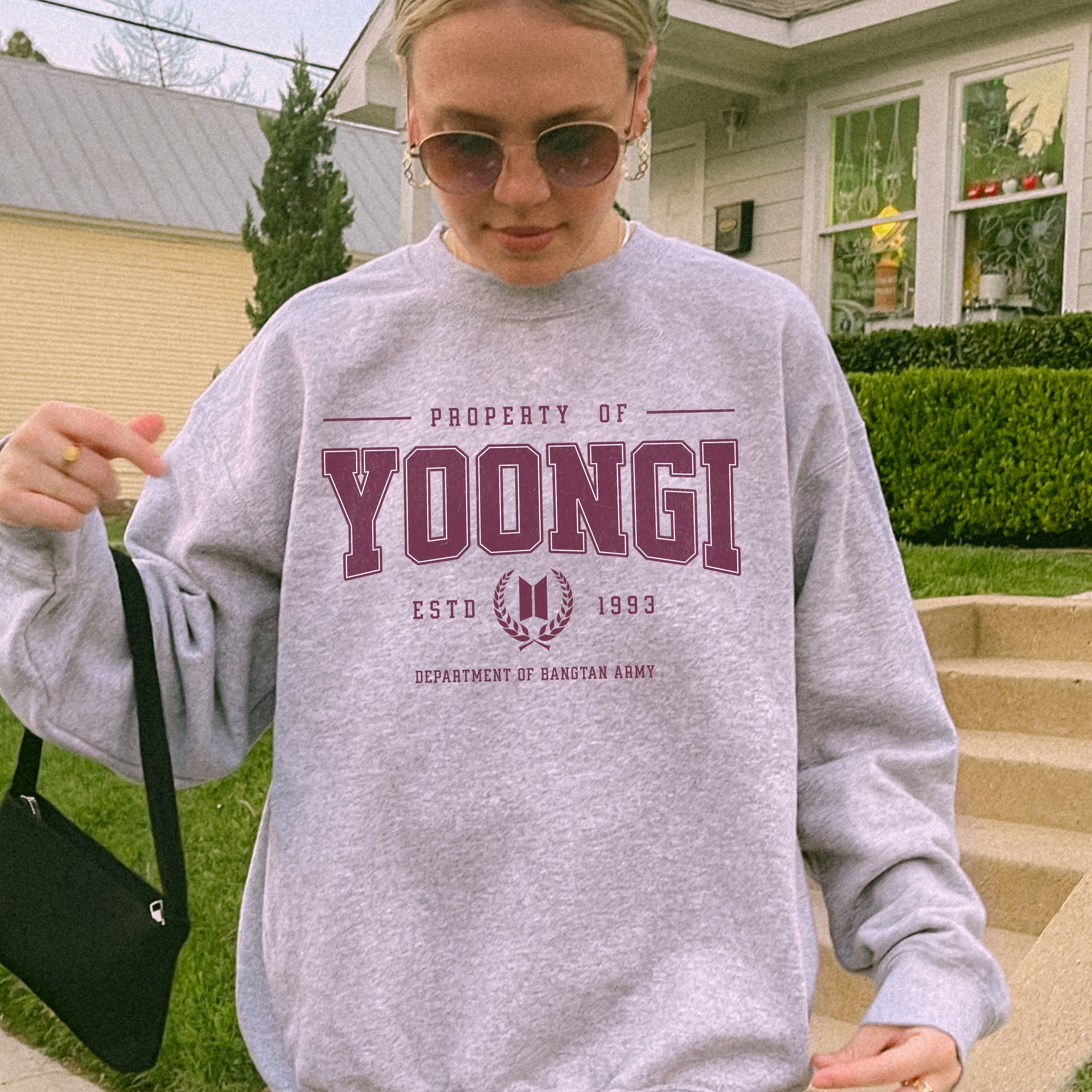 YOONGI Bias Sweatshirt, Designed for ARMY by ARMY product thumbnail image YOONGI Bias Sweatshirt, Designed for ARMY by ARMY product thumbnail image