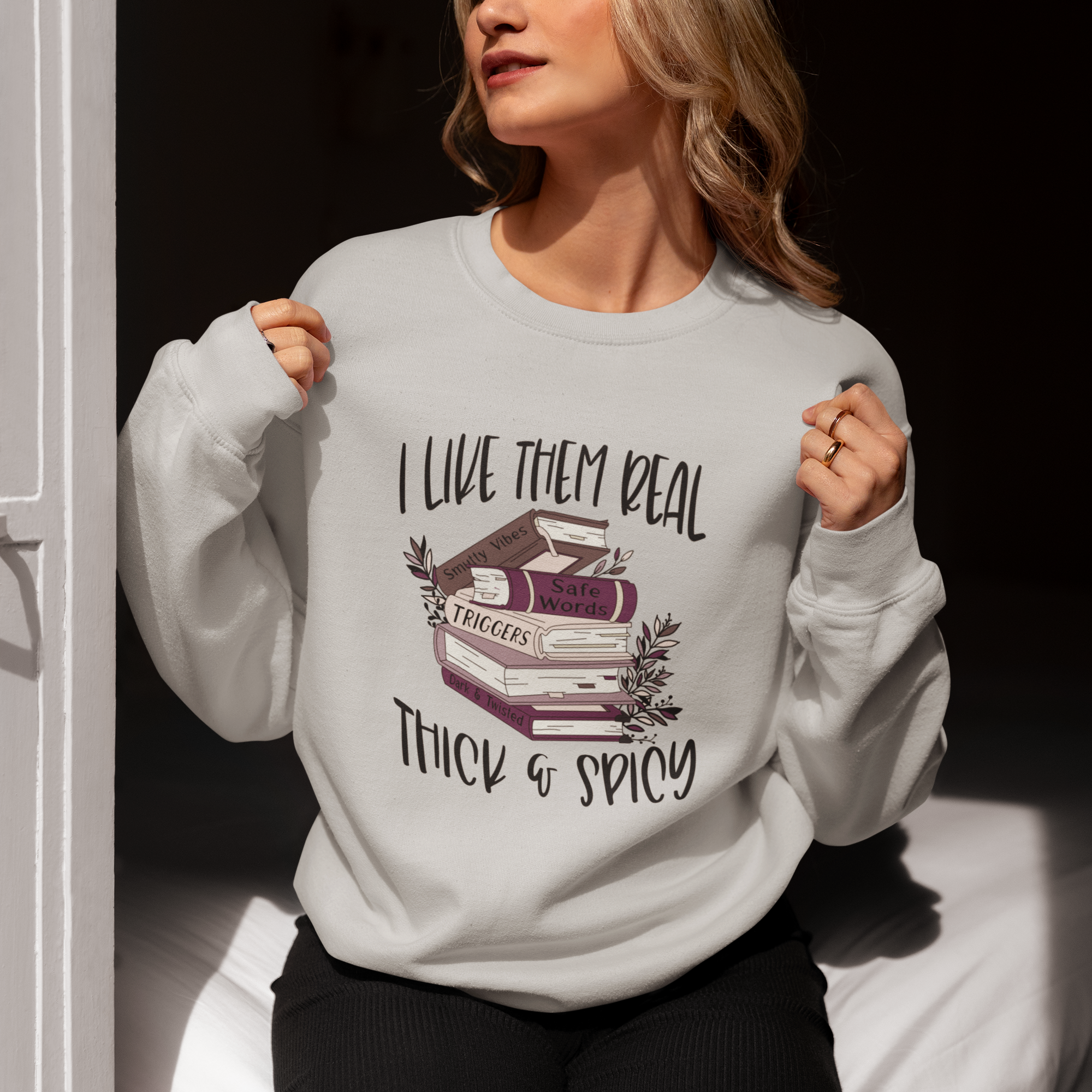 Book Lovers Unisex Soft Sweatshirt, Dark Romance for Readers, Ideal Gift for Bookworms, Cozy Literary Top, Reading Humor Triggers Smut Book Lovers Unisex Soft Sweatshirt, Dark Romance for Readers, Ideal Gift for Bookworms, Cozy Literary Top, Reading Humor Triggers Smut
