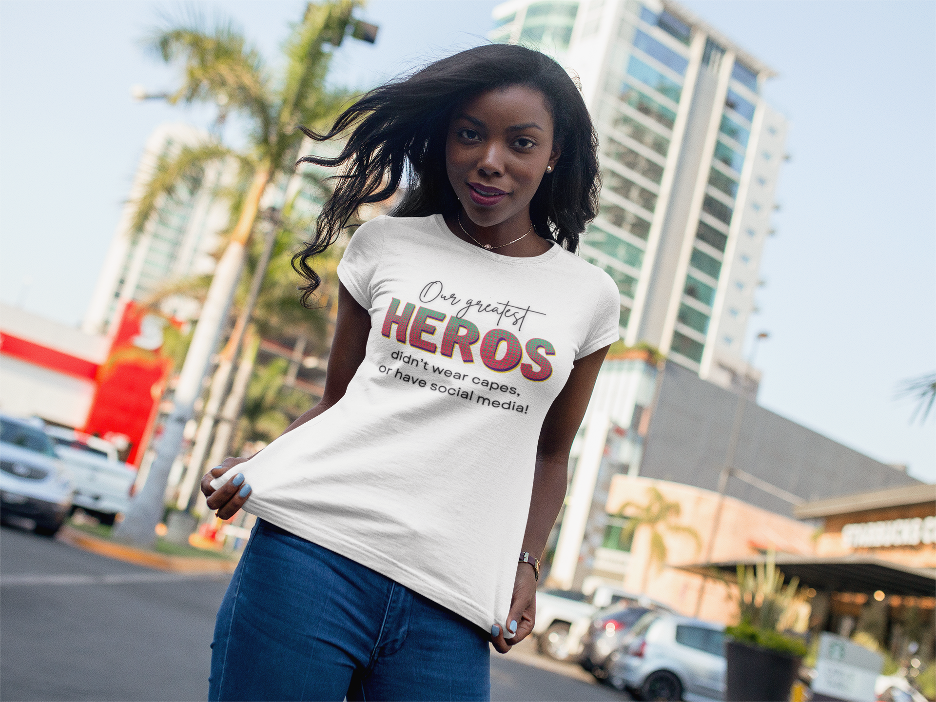 Celebrities are not Heros, Heros Don't Wear Capes, Stop Putting Stock into Celebrities, Heros are not on Social Media Influencers, 92% Black Women product thumbnail image
