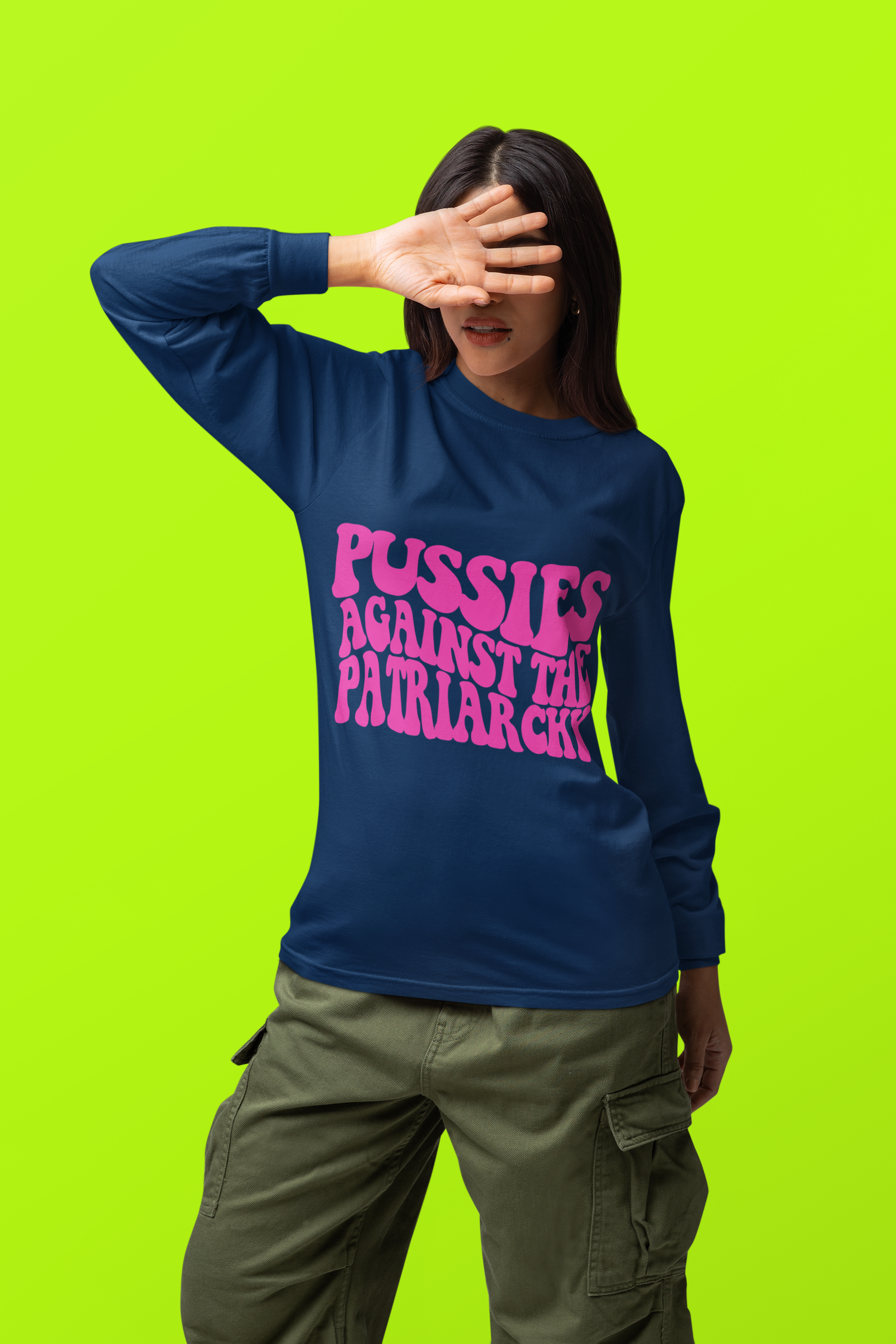 Pussies Against the Patriarchy Long Sleeve T-Shirt product thumbnail image Pussies Against the Patriarchy Long Sleeve T-Shirt product thumbnail image
