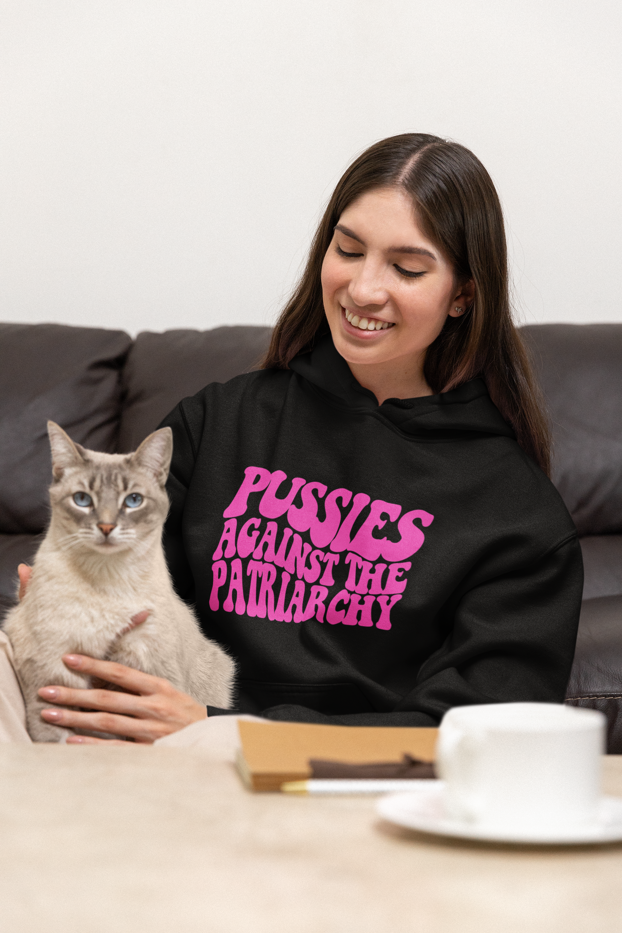 Pussies Against the Patriarchy Hooded Sweatshirt product thumbnail image Pussies Against the Patriarchy Hooded Sweatshirt product thumbnail image