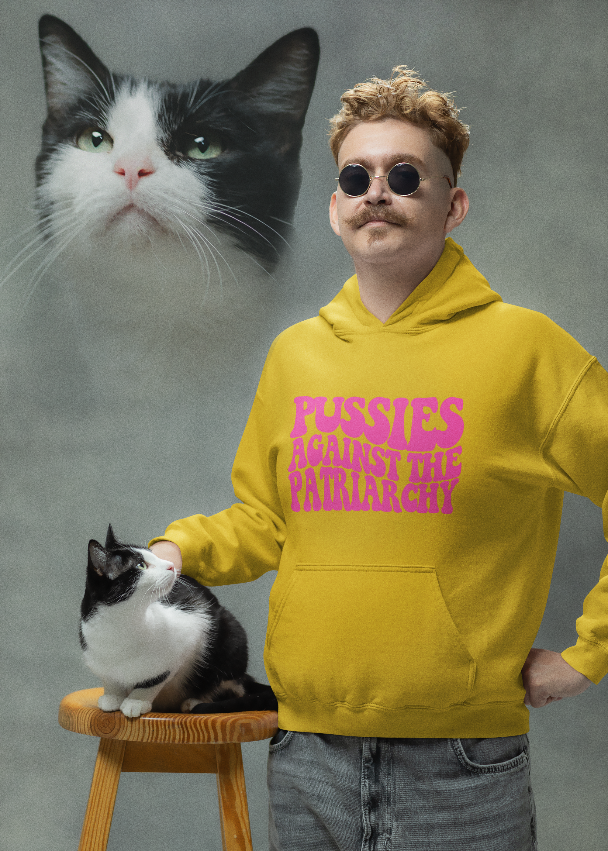 Pussies Against the Patriarchy Hooded Sweatshirt product thumbnail image Pussies Against the Patriarchy Hooded Sweatshirt product thumbnail image