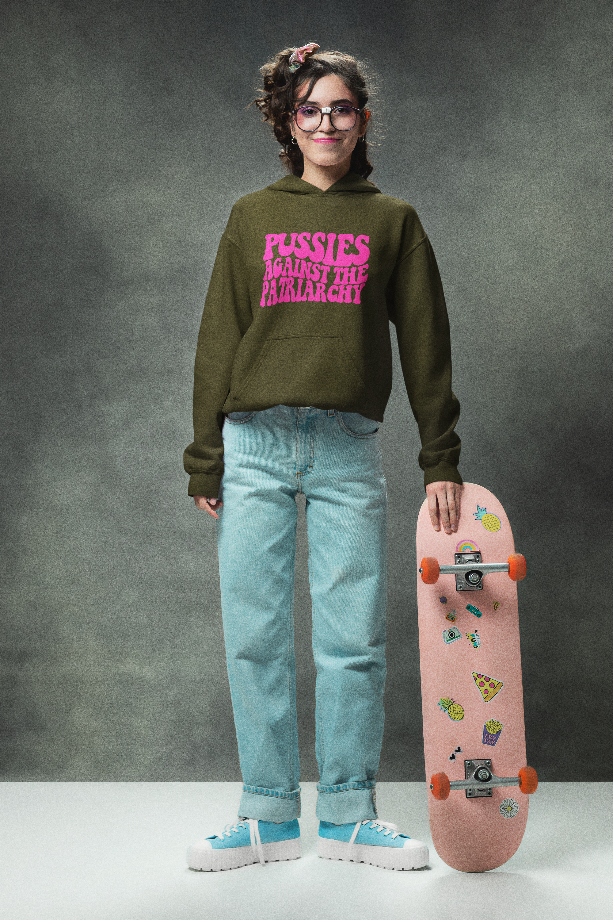 Pussies Against the Patriarchy Hooded Sweatshirt product thumbnail image Pussies Against the Patriarchy Hooded Sweatshirt product thumbnail image