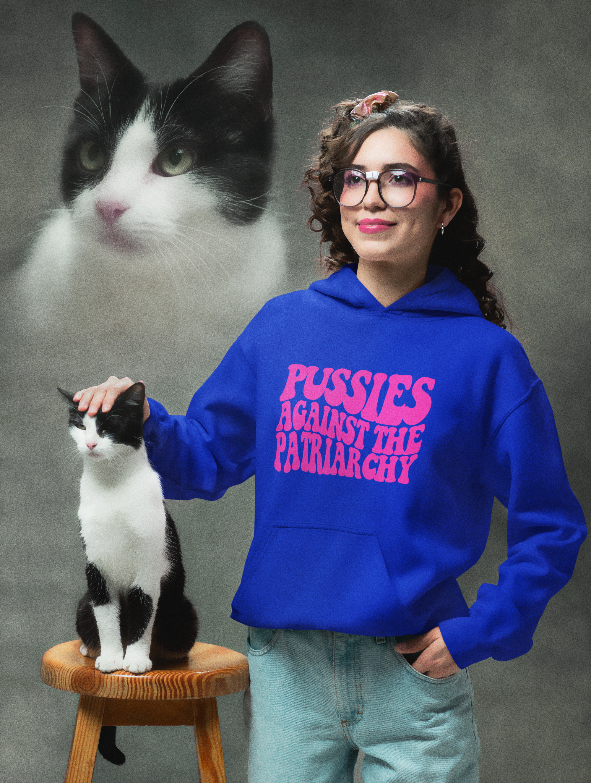 Pussies Against the Patriarchy Hooded Sweatshirt product thumbnail image Pussies Against the Patriarchy Hooded Sweatshirt product thumbnail image