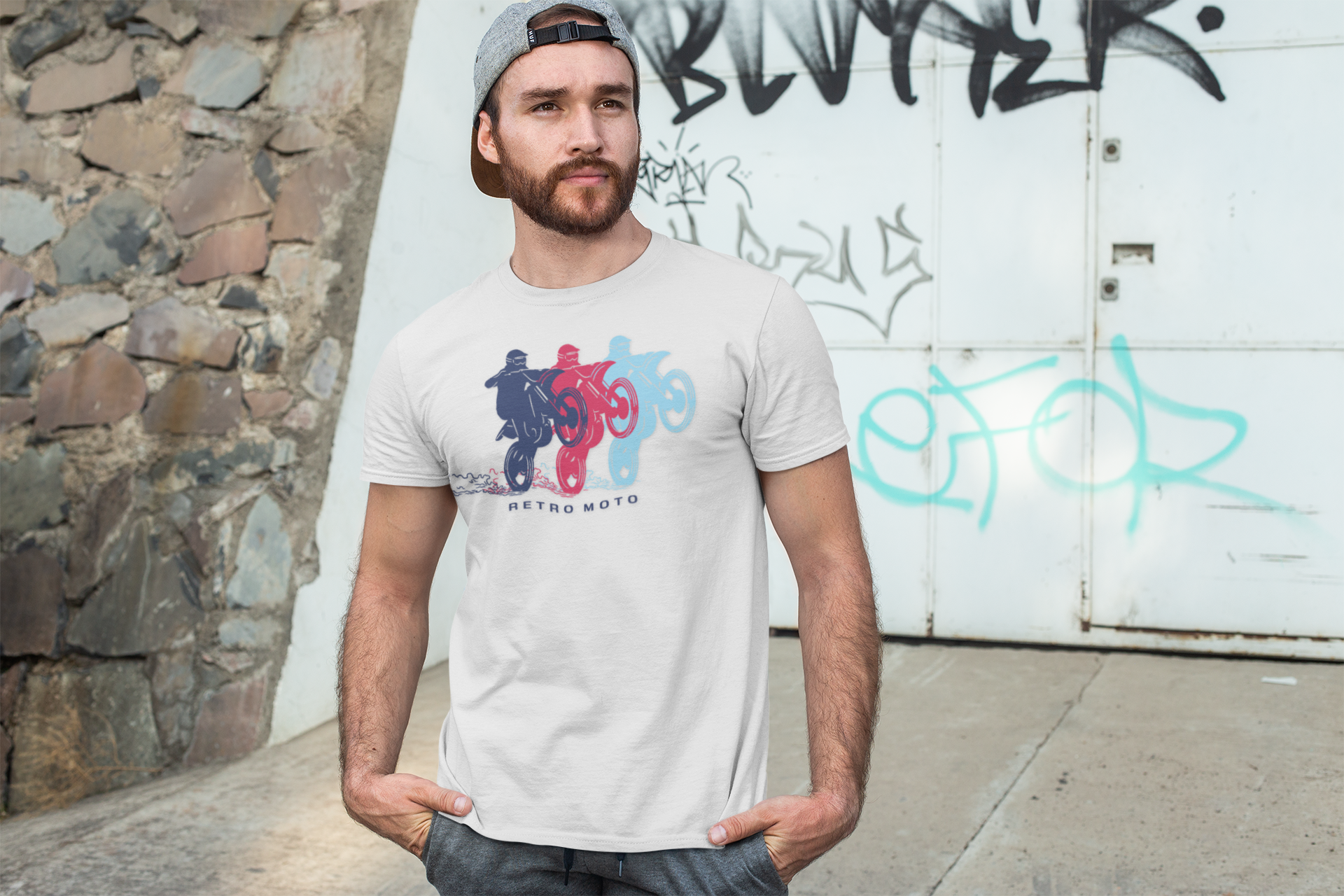 Retro Moto Dirt Bike T-shirt, Motorcycle Lover Gift Idea Motorcycle Gifts for Him Her Kids Motocross Supercross Gift t-shirt product thumbnail image