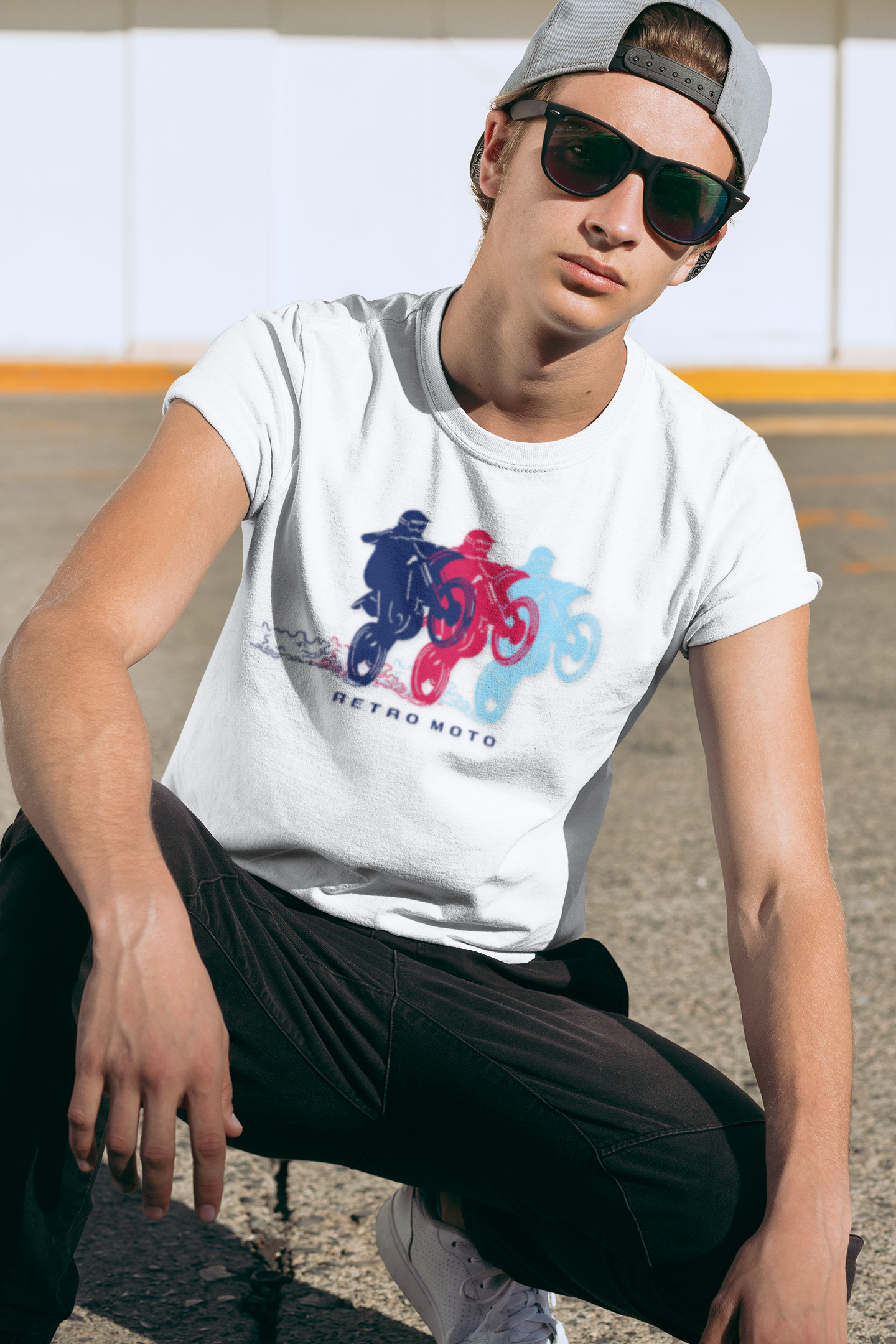 Retro Moto Dirt Bike T-shirt, Motorcycle Lover Gift Idea Motorcycle Gifts for Him Her Kids Motocross Supercross Gift t-shirt product thumbnail image