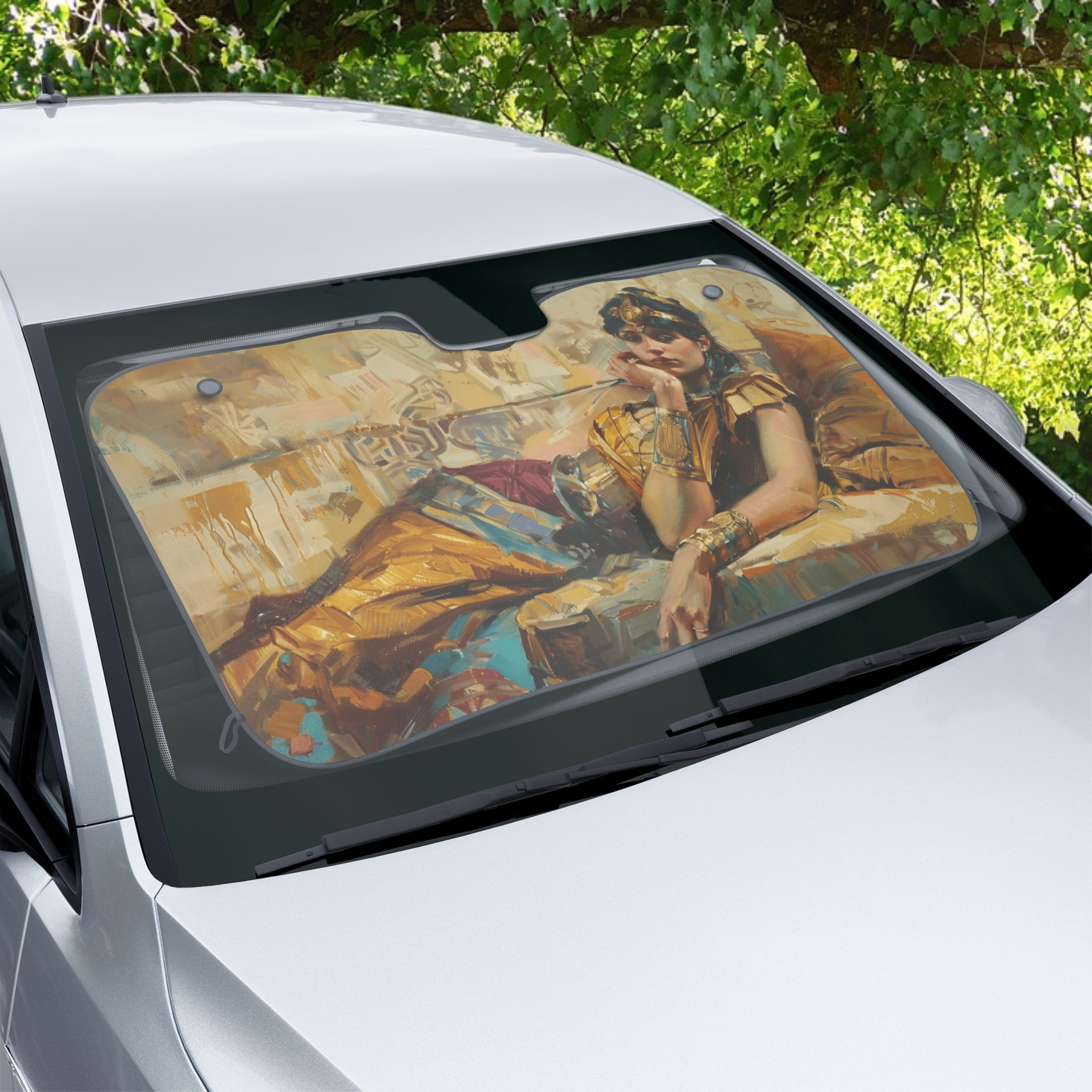 Cleopatra Egyptian Queen Car Sun Shade Cleopatra Egyptian Queen Car Sun Shade