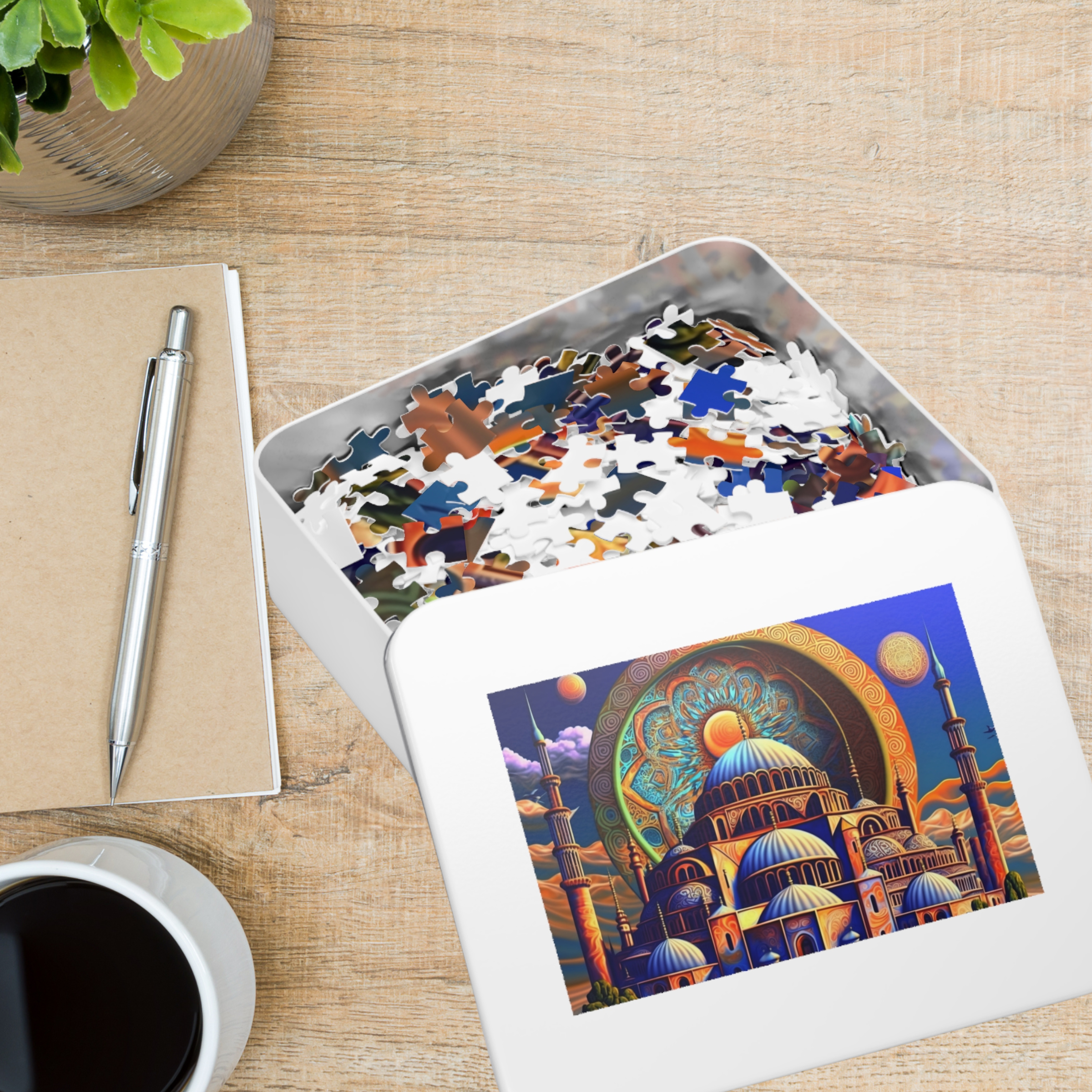Surrealistic Colorful Constantinople Jigsaw Puzzle (30, 110, 252, 500,1000-Piece)