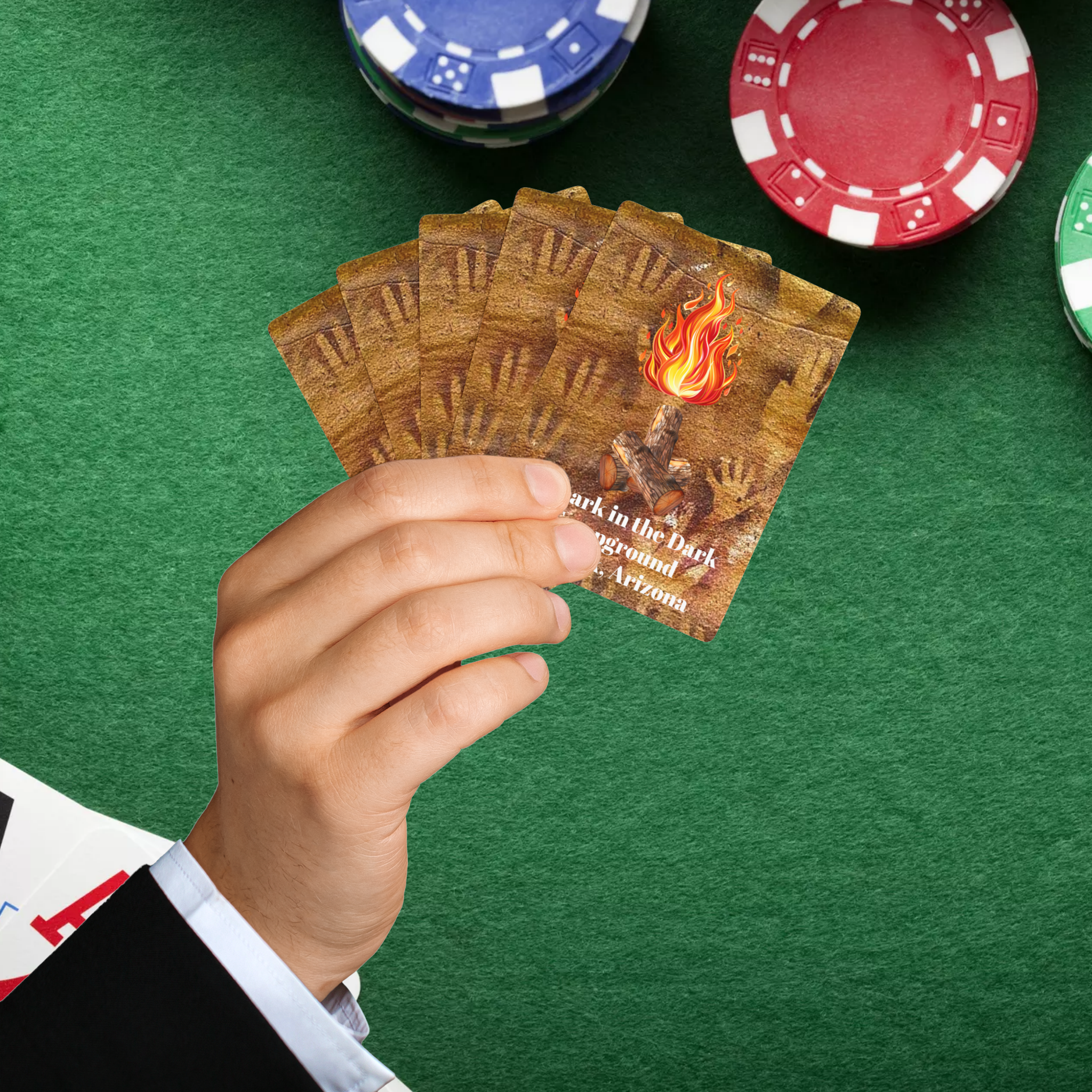 Campfire Cards! From "A Spark in the Dark Campground!" Poker Playing Cards - official merch from The Spark! product thumbnail image Campfire Cards! From "A Spark in the Dark Campground!" Poker Playing Cards - official merch from The Spark! product thumbnail image