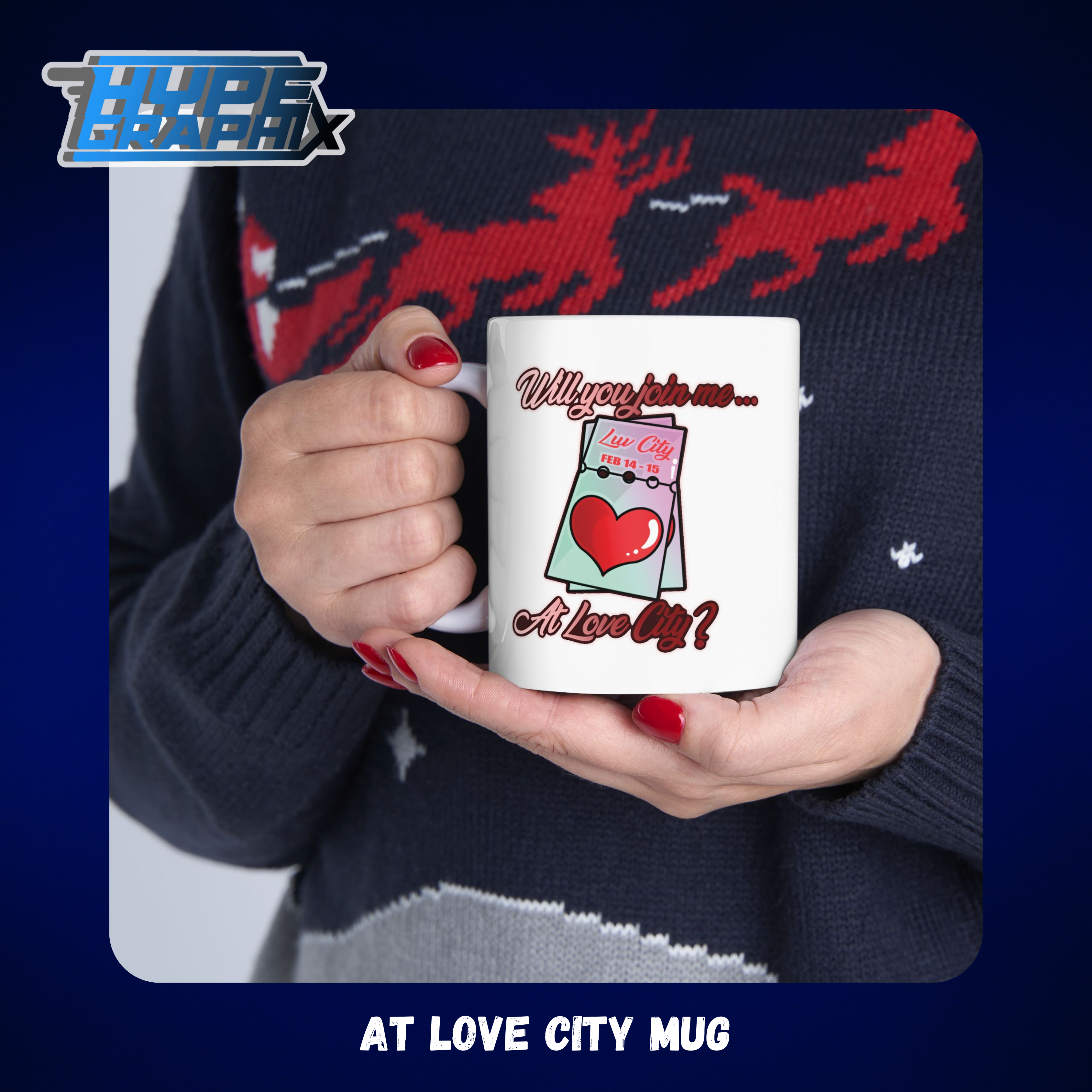 At Love City Ceramic Mug, (11oz, 15oz) product thumbnail image At Love City Ceramic Mug, (11oz, 15oz) product thumbnail image