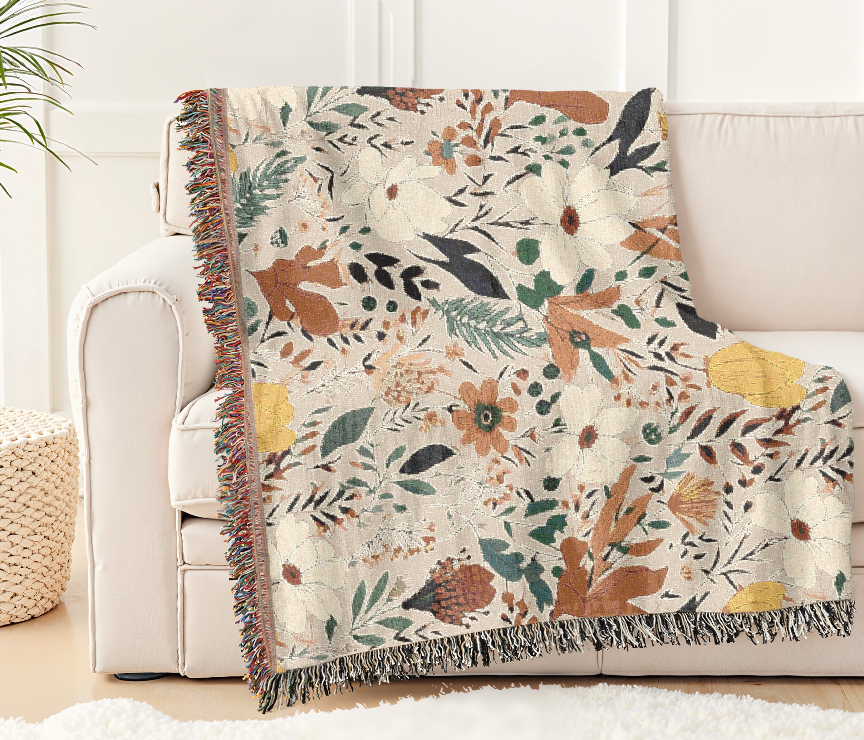 Boho Blanket - Nature-Inspired Blanket product thumbnail image Boho Blanket - Nature-Inspired Blanket product thumbnail image
