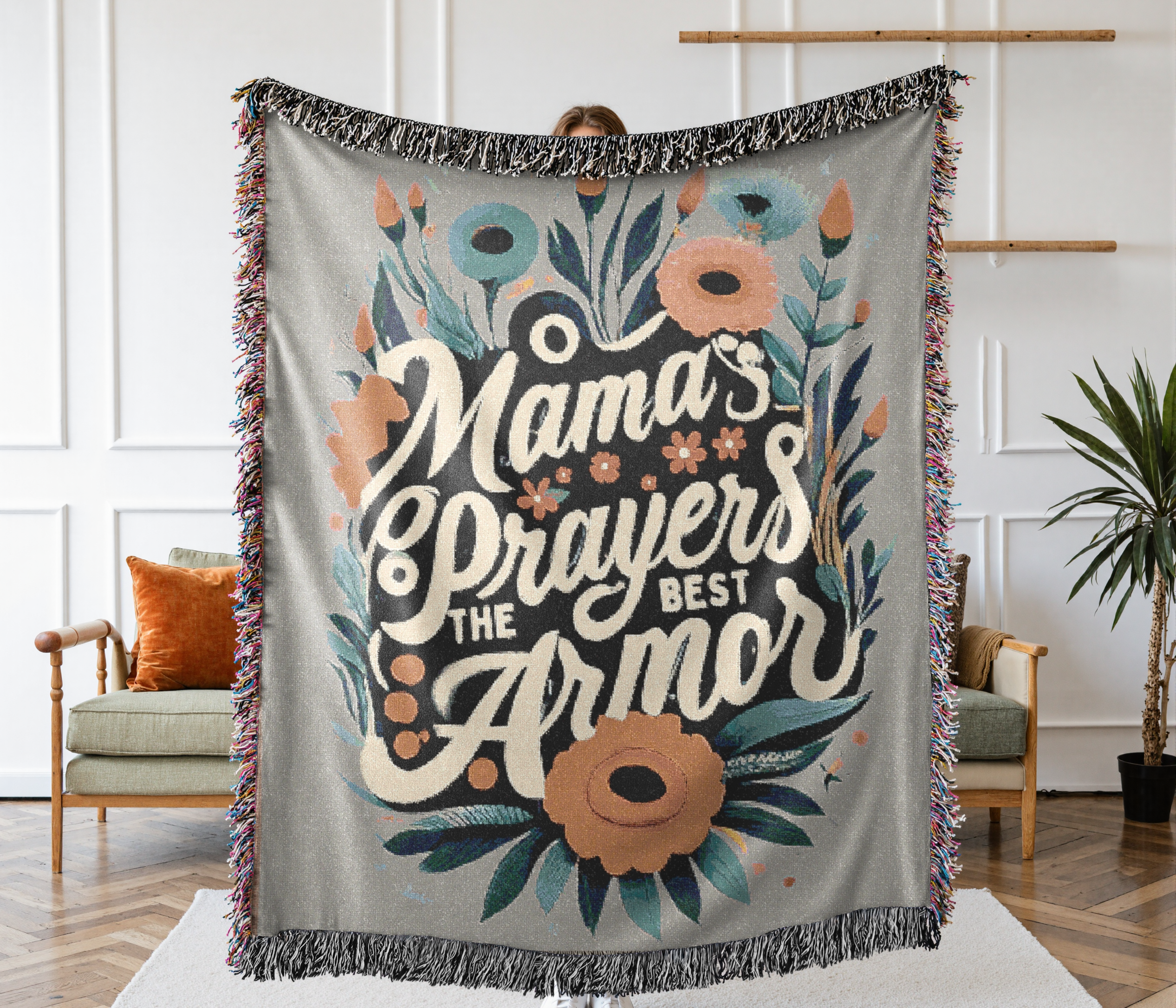 Woven Blanket - Mama's Prayers Blanket product thumbnail image Woven Blanket - Mama's Prayers Blanket product thumbnail image